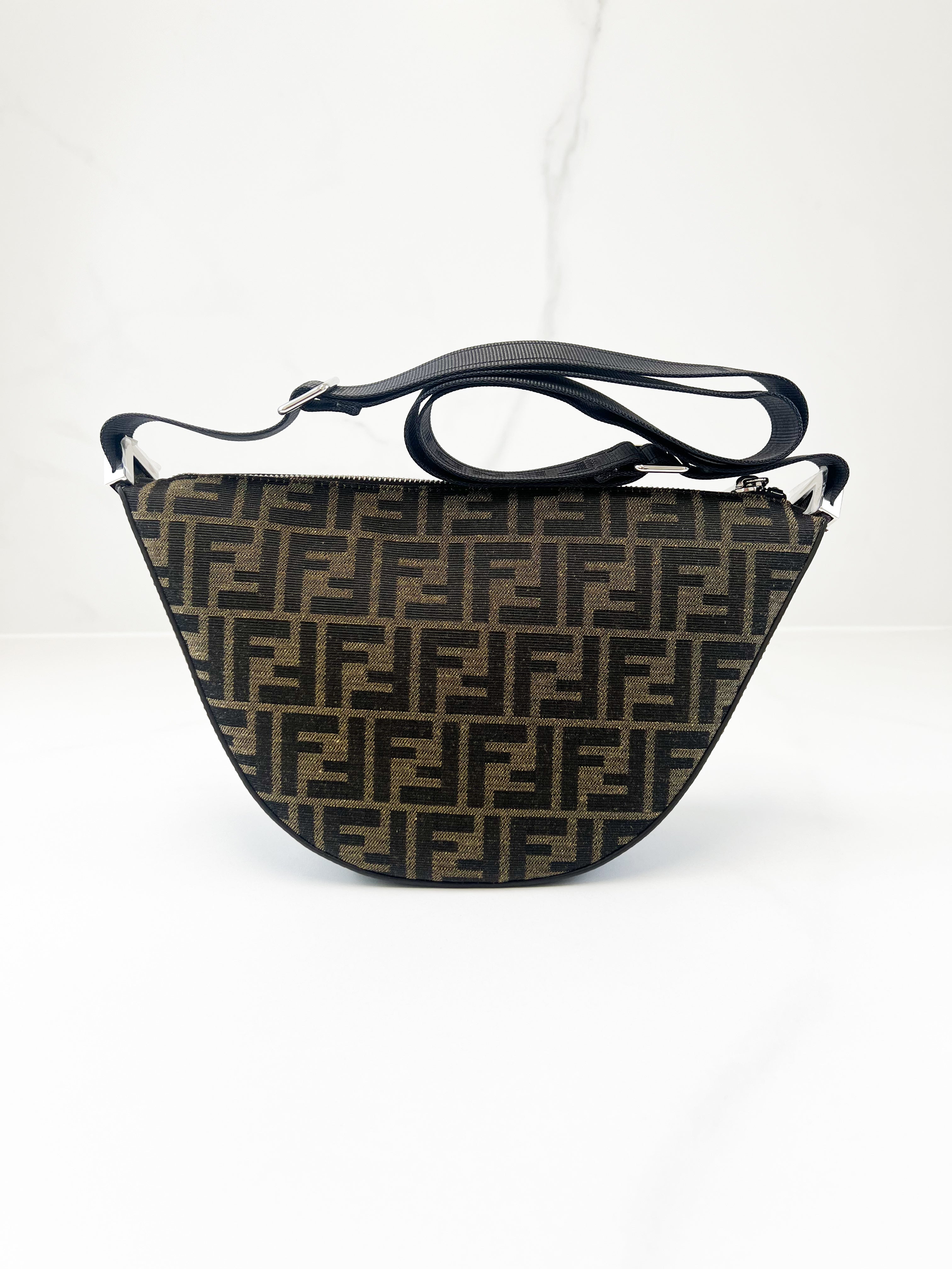 Fendi FF Jacquard Small Melon Bag