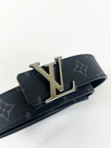 Louis Vuitton Damier Graphite Initials 35mm Belt with SHW
