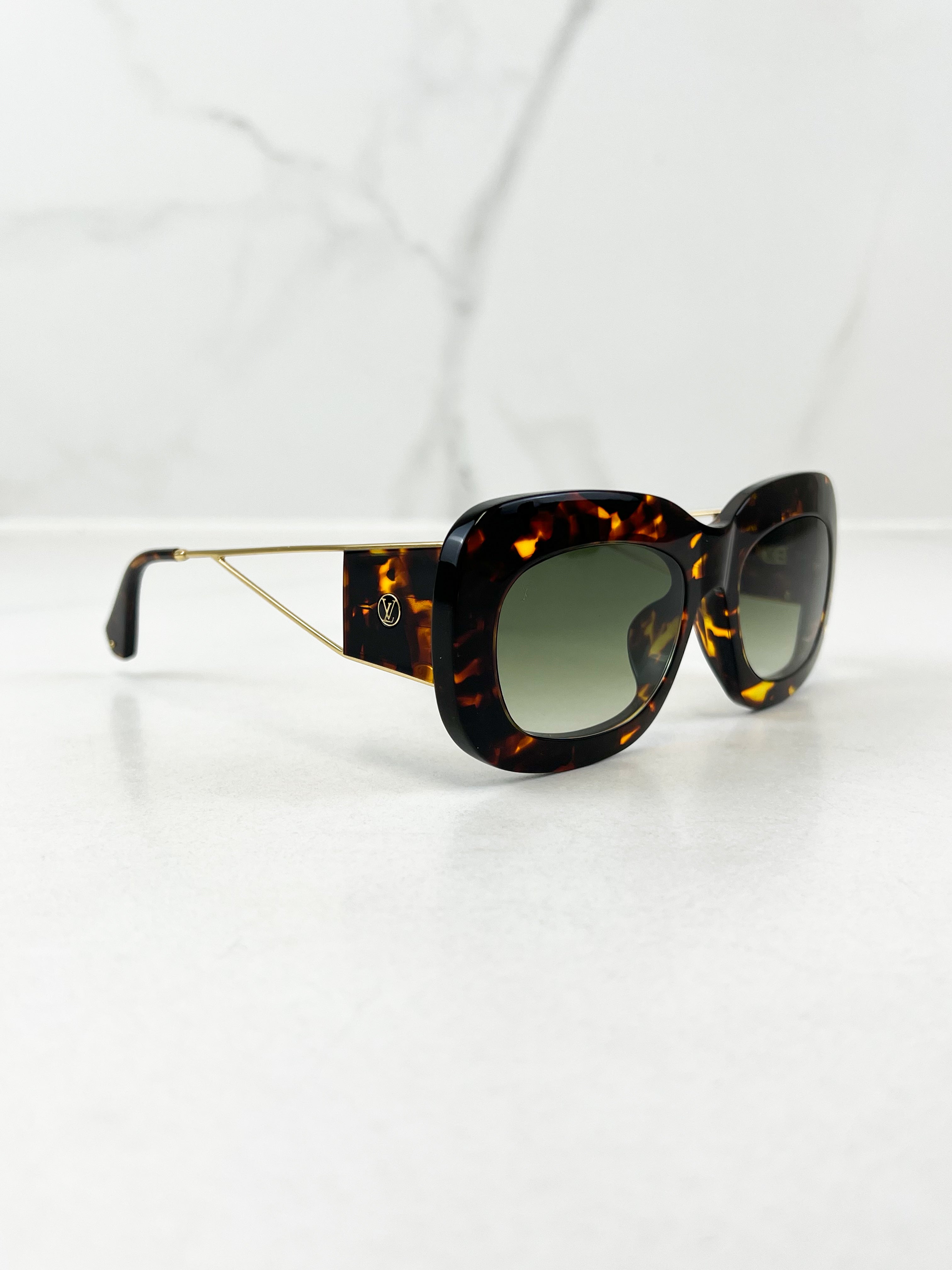 Louis Vuitton Brown Logo Sunglasses