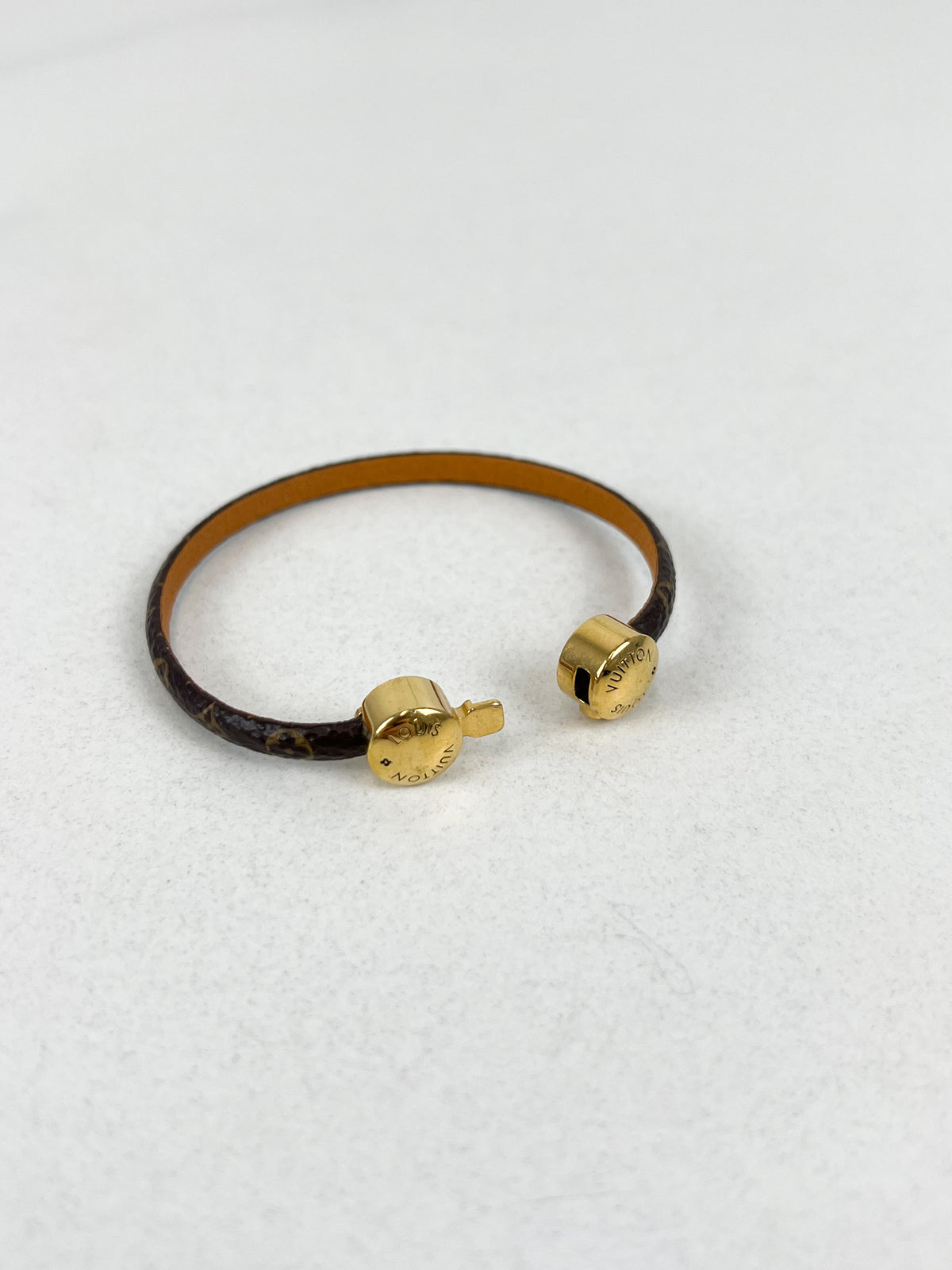 Louis Vuitton Monogram Leather Bracelet