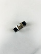 Hermes Clic H Black Enamel Bracelet