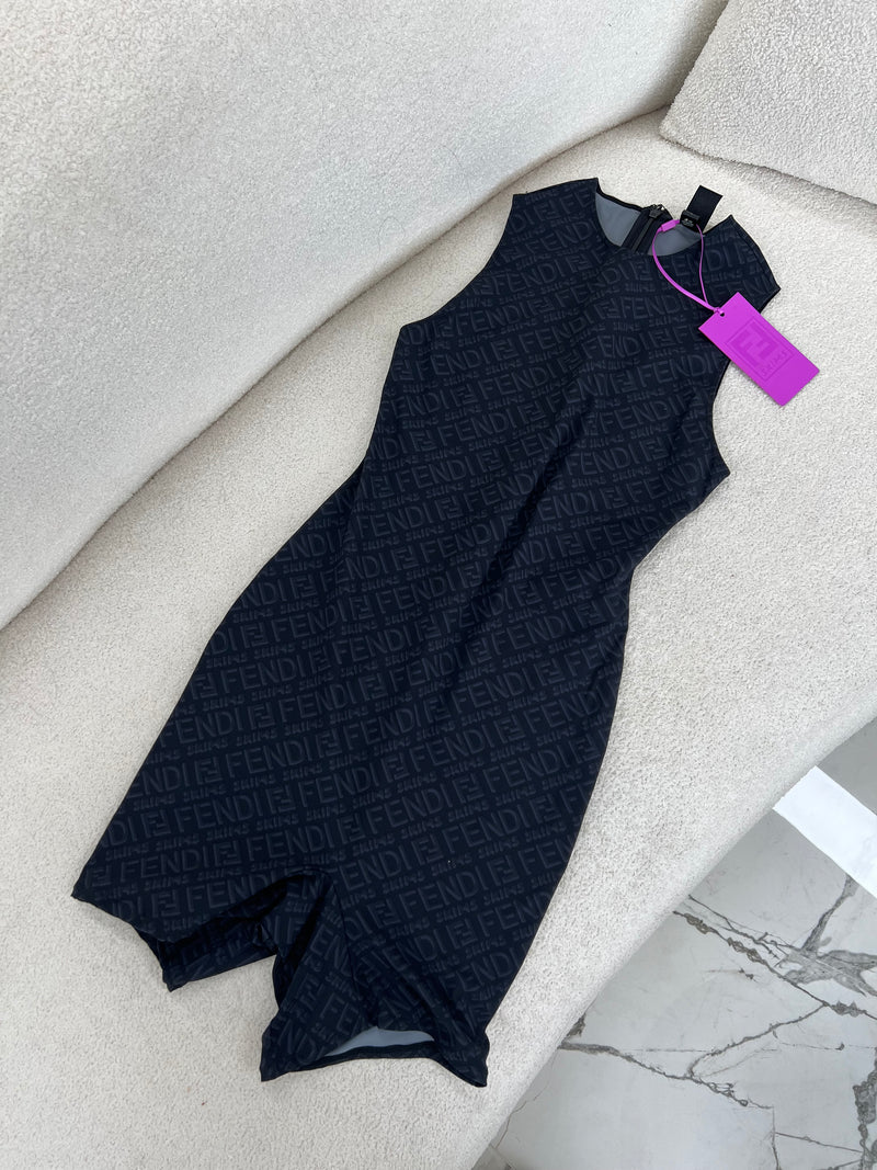 Fendi Skims High Neck Mini Bodysuit Size Medium