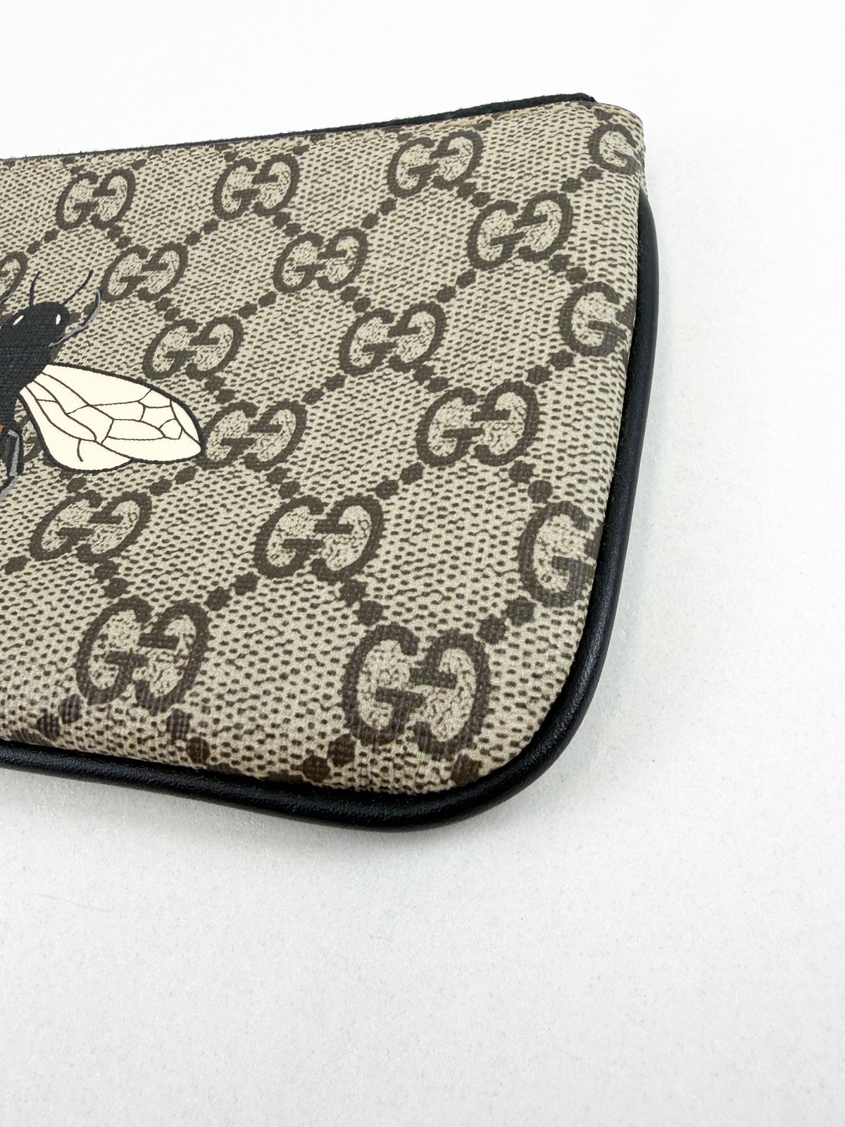 Gucci Bee GG Zip Wallet Pouch