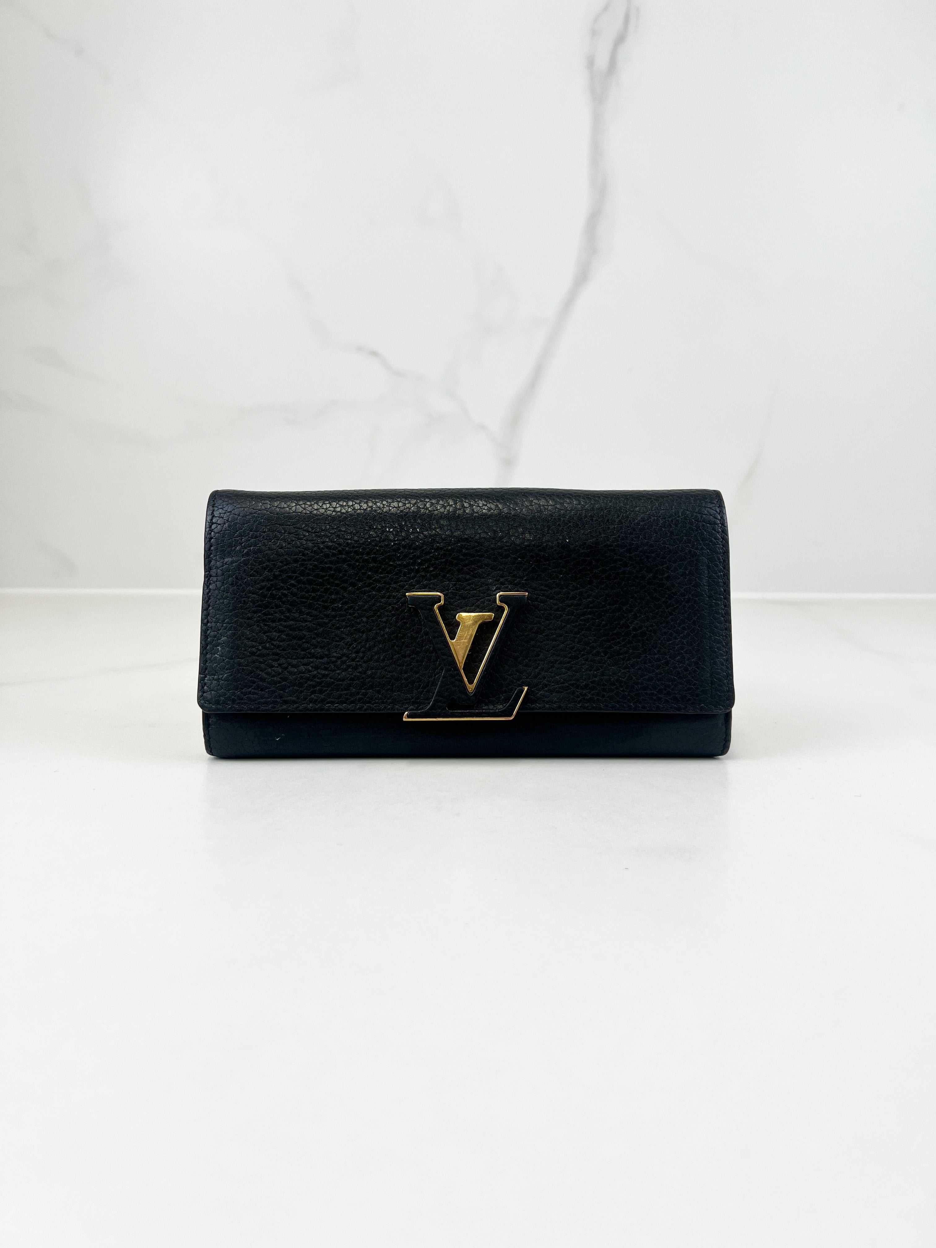 Louis Vuitton Capucines Wallet in Taurillon Leather