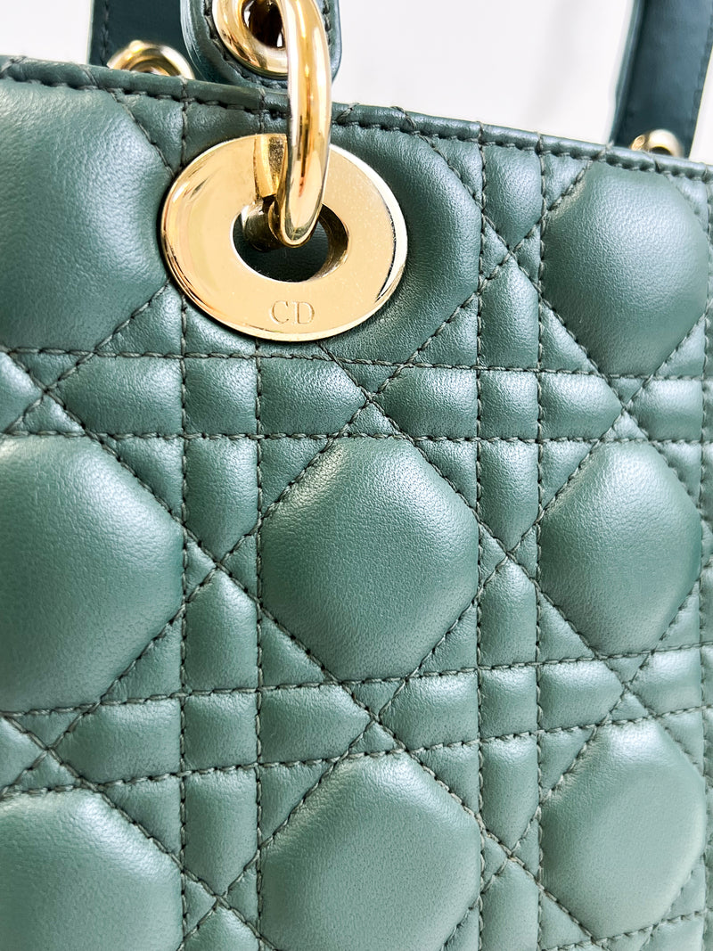 Christian Dior Small Lady Dior Teal