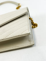 Saint Laurent Bone Cassandre Envelope WOC