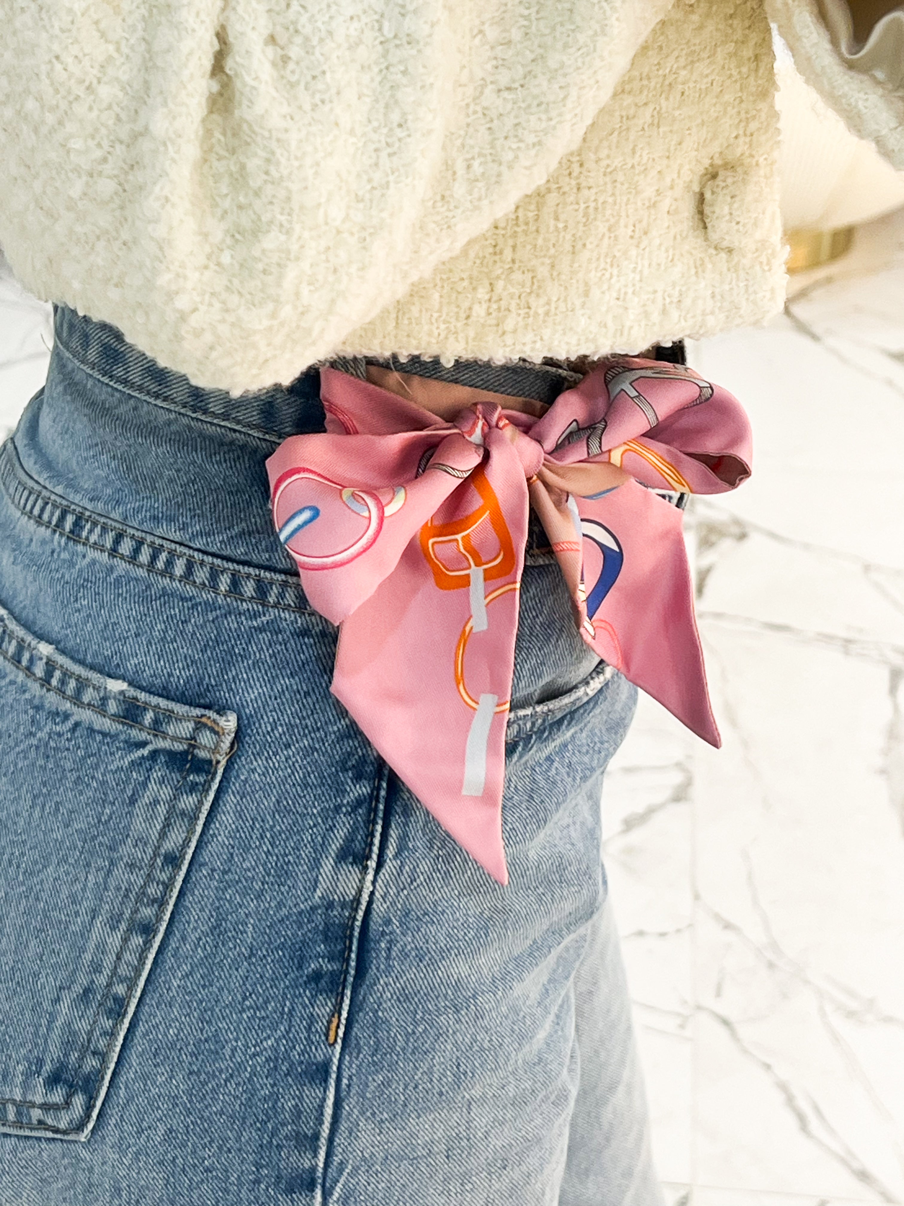 Hermes Silk Multi-Colour Twilly