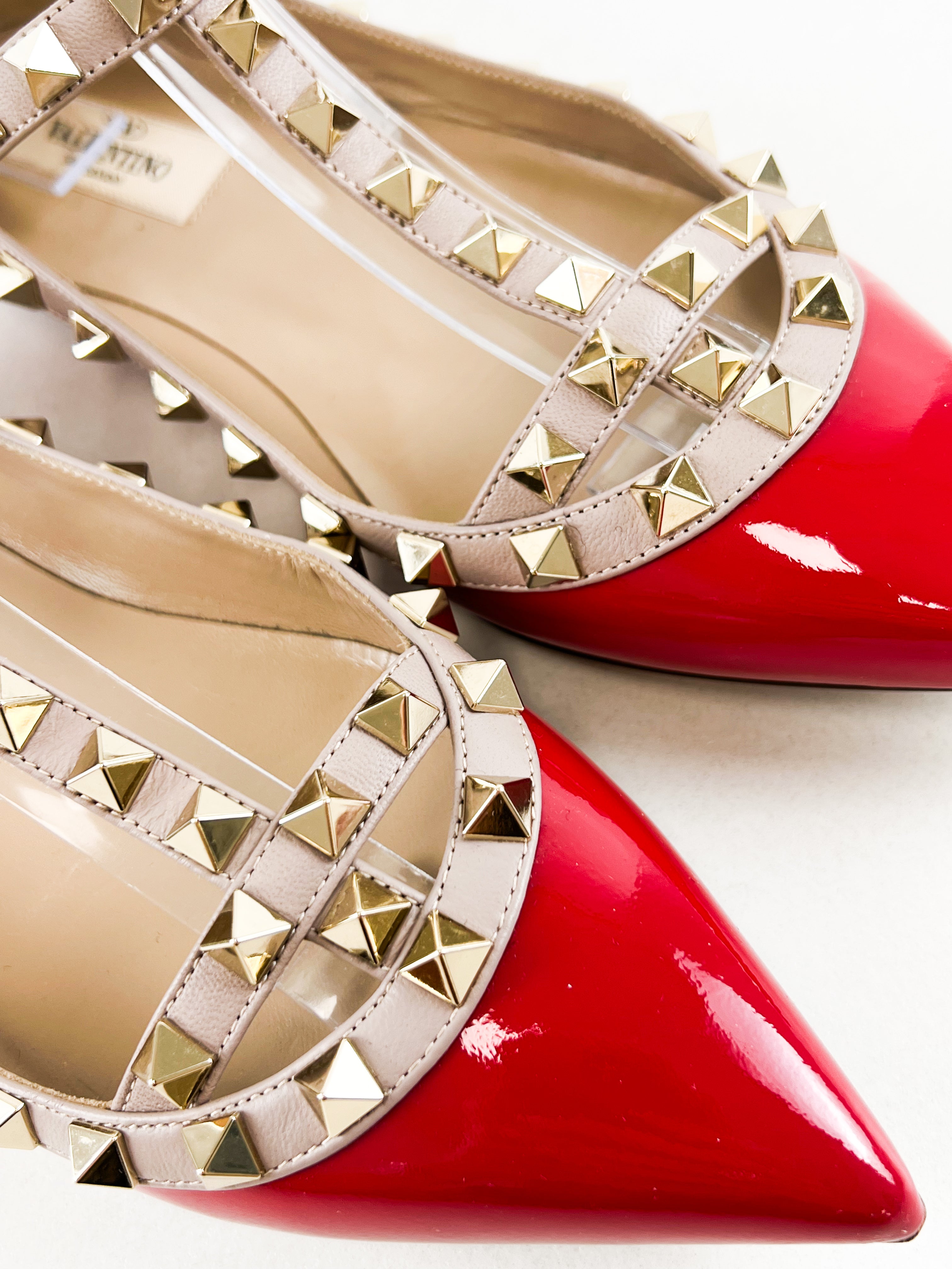 Valentino Rockstud Caged Ballet Flat Size 36