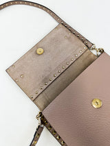 Valentino Garavani Grained Rockstud Shoulder Bag