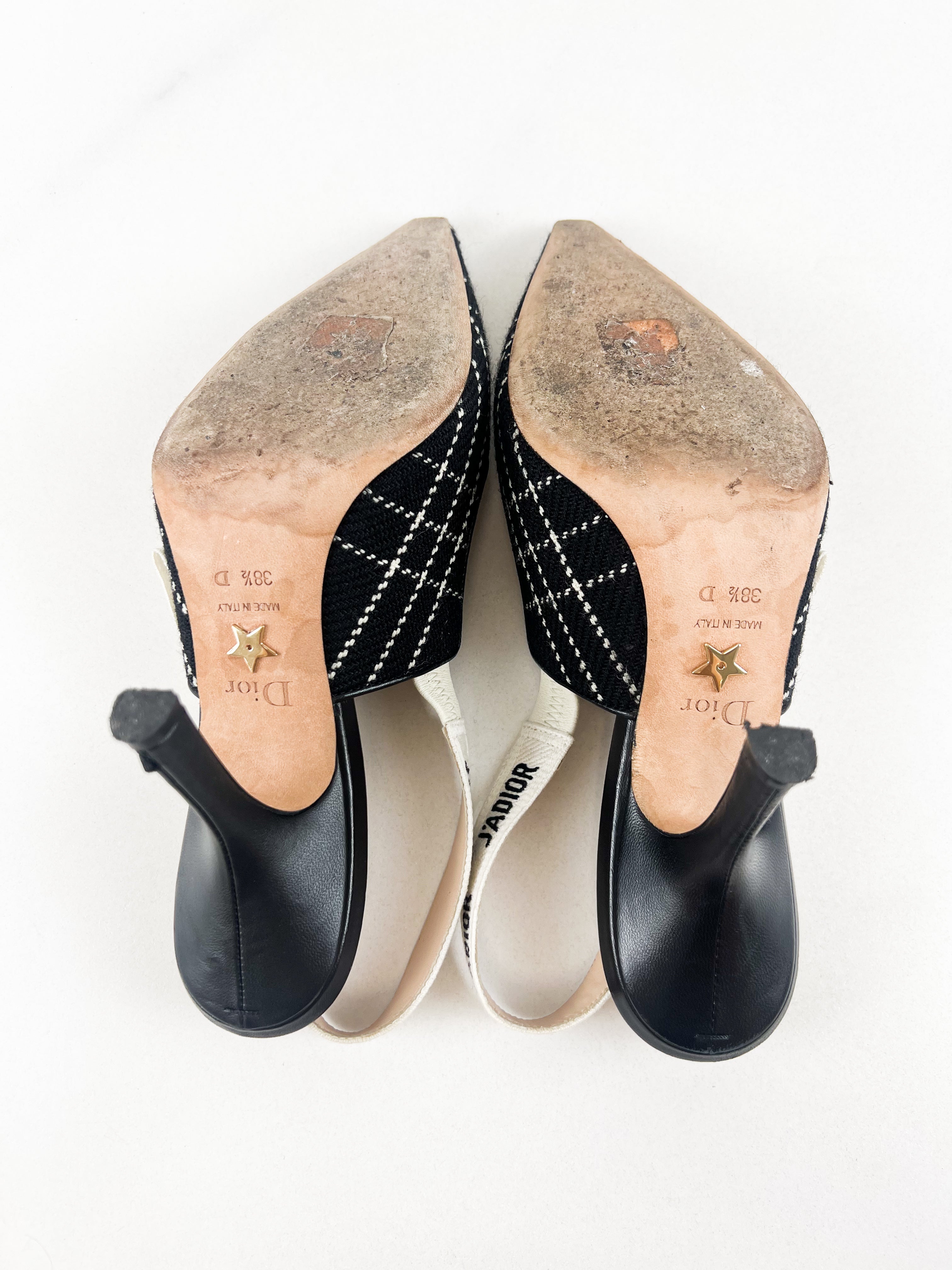 Christian Dior J'adior Slingback Heels Size 38.5