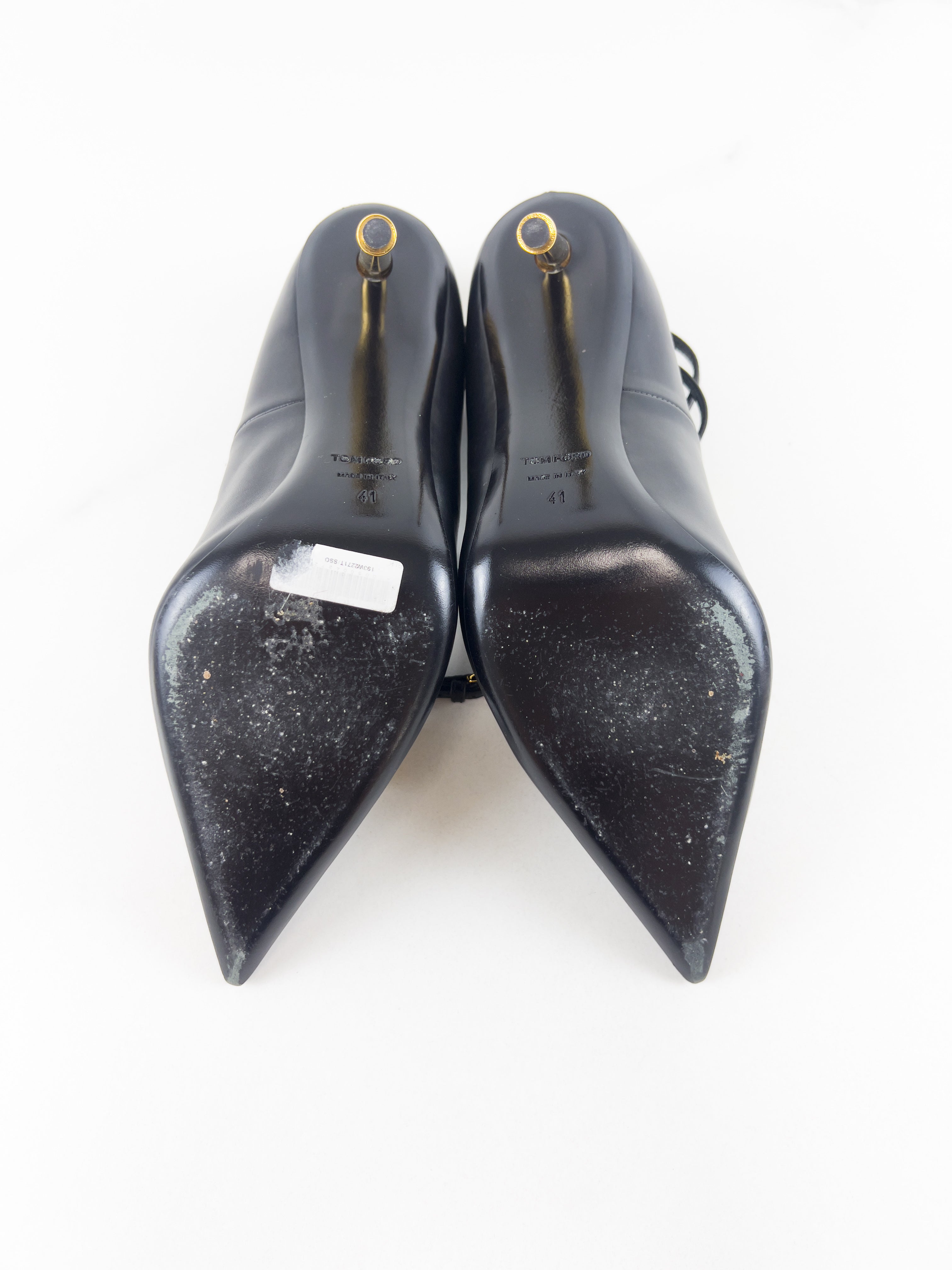 Tom Ford Padlock Leather Pumps Size 41