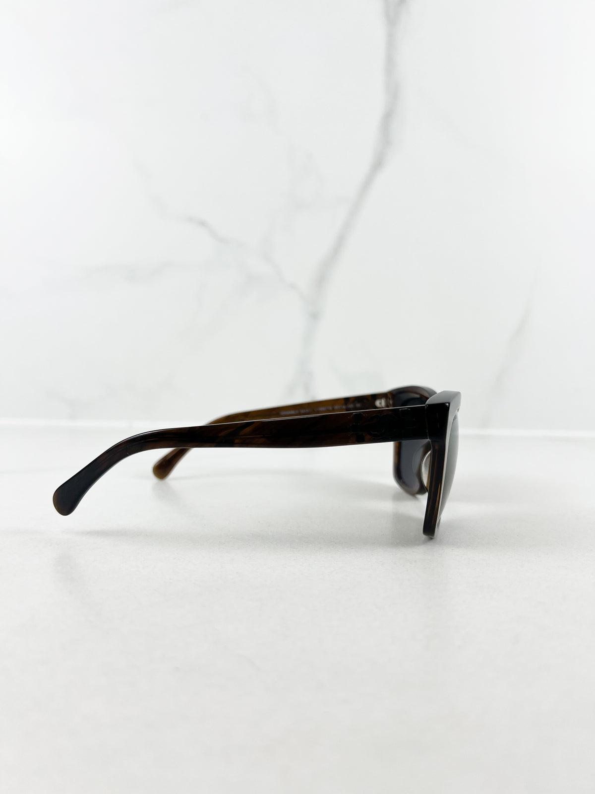 Chanel Tortoise Rectangular Sunglasses