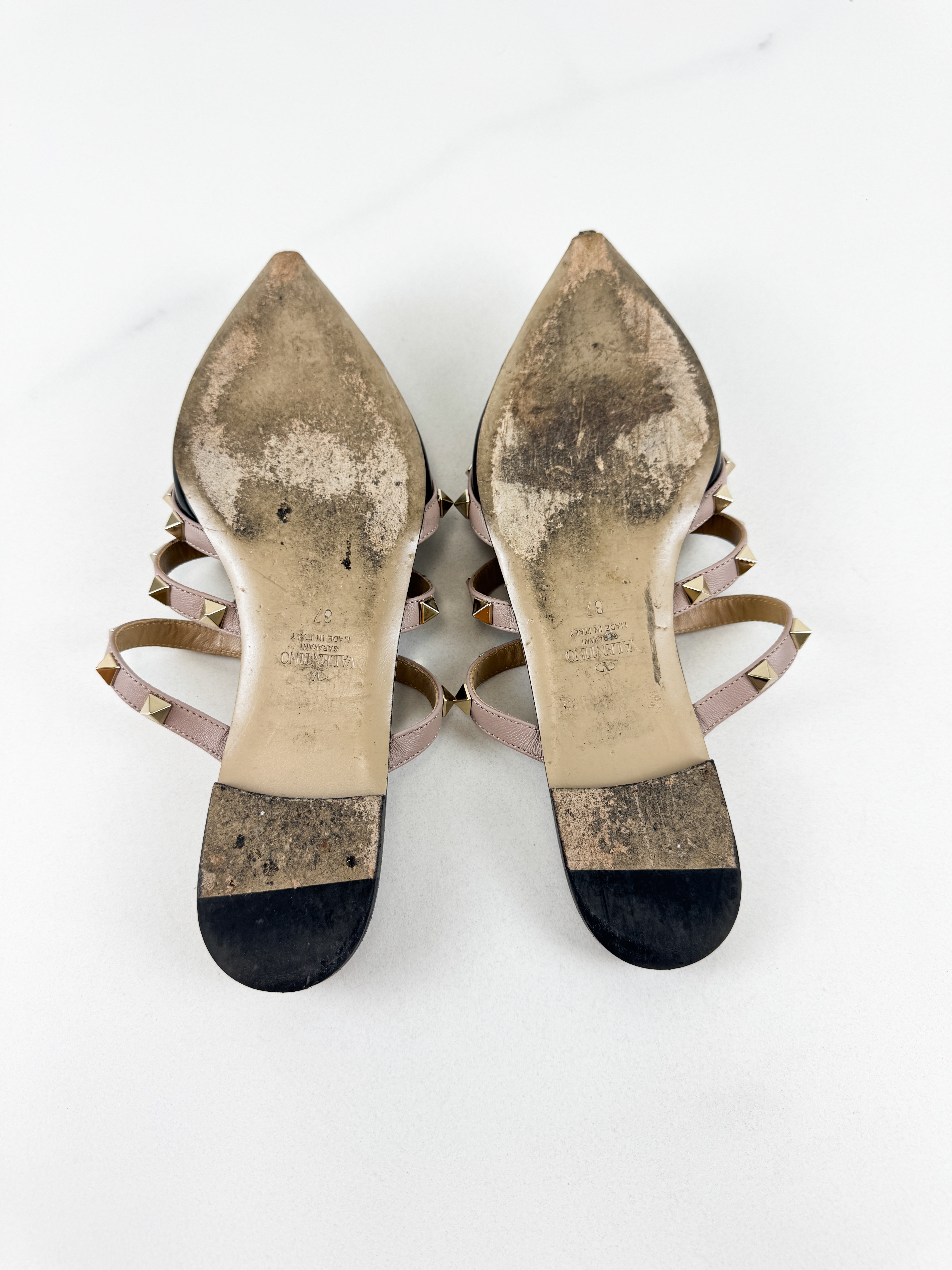 Valentino Garavani Rockstud Flat Mule Size 37