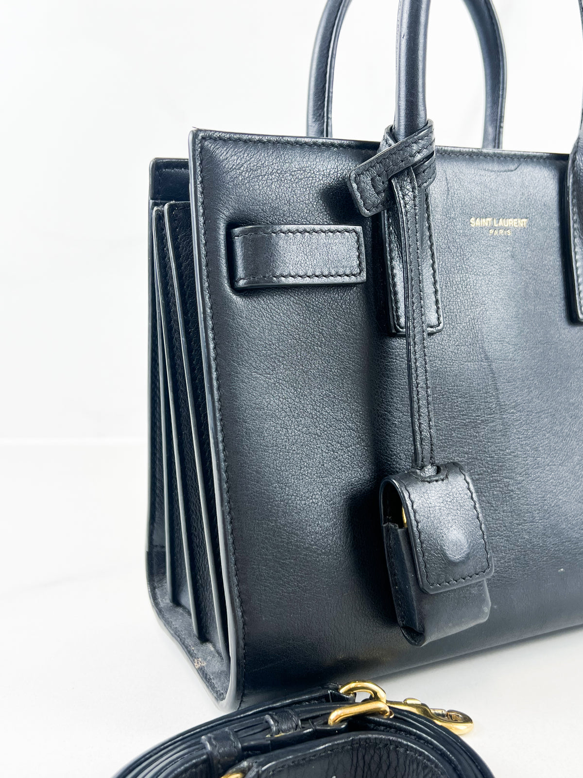 Saint Laurent Black Baby Sac De Jour