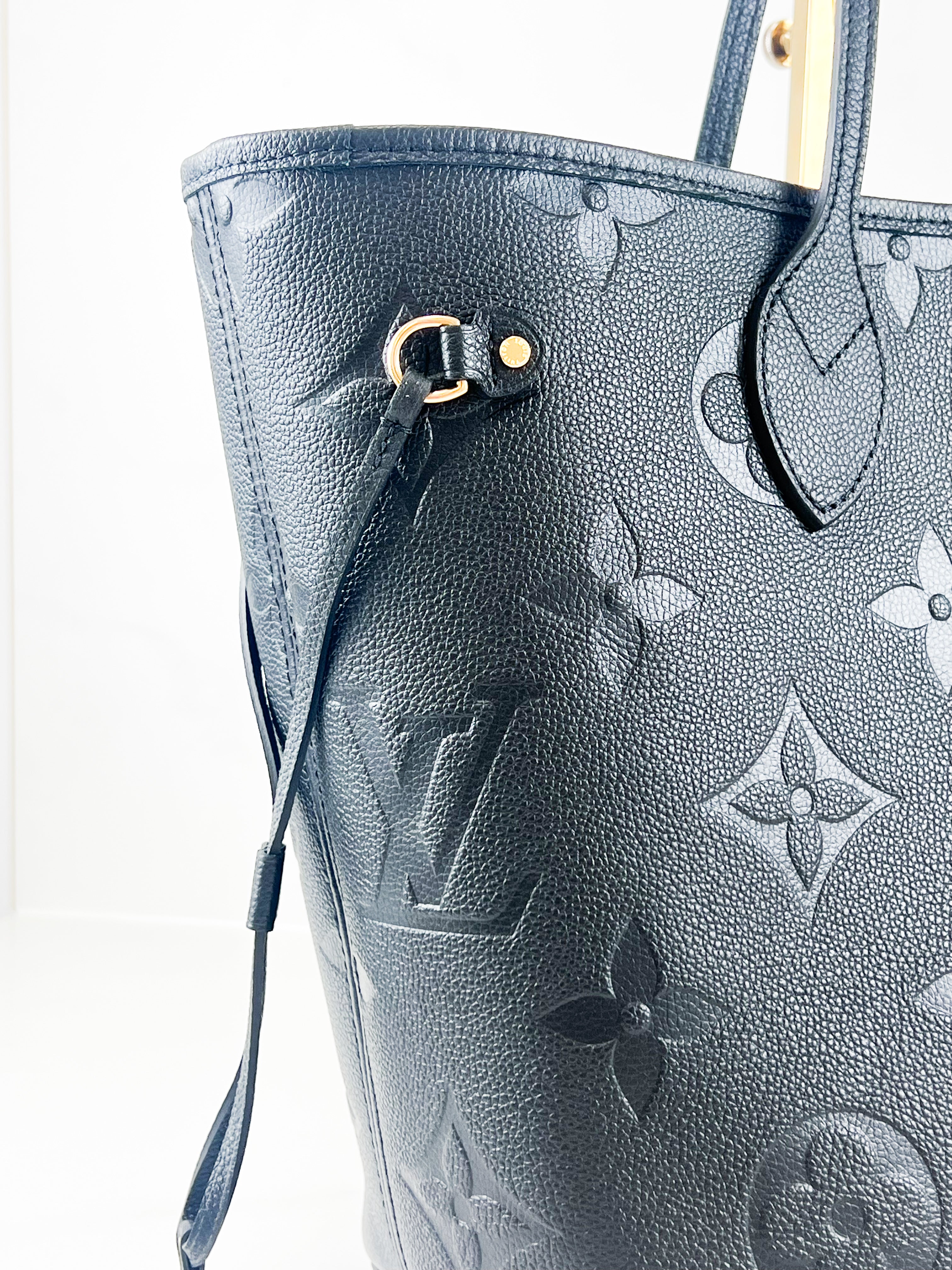 Louis Vuitton Neverfull MM in Black Monogram Empreinte Leather