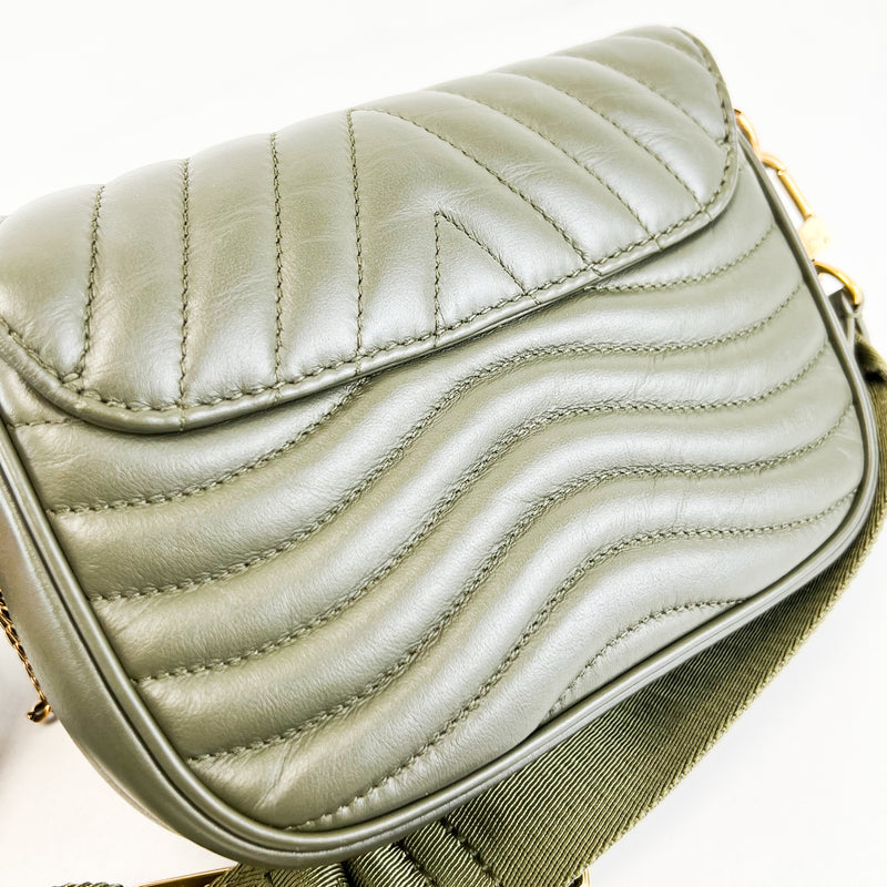 Louis Vuitton Khaki New Wave Chain Shoulder Bag