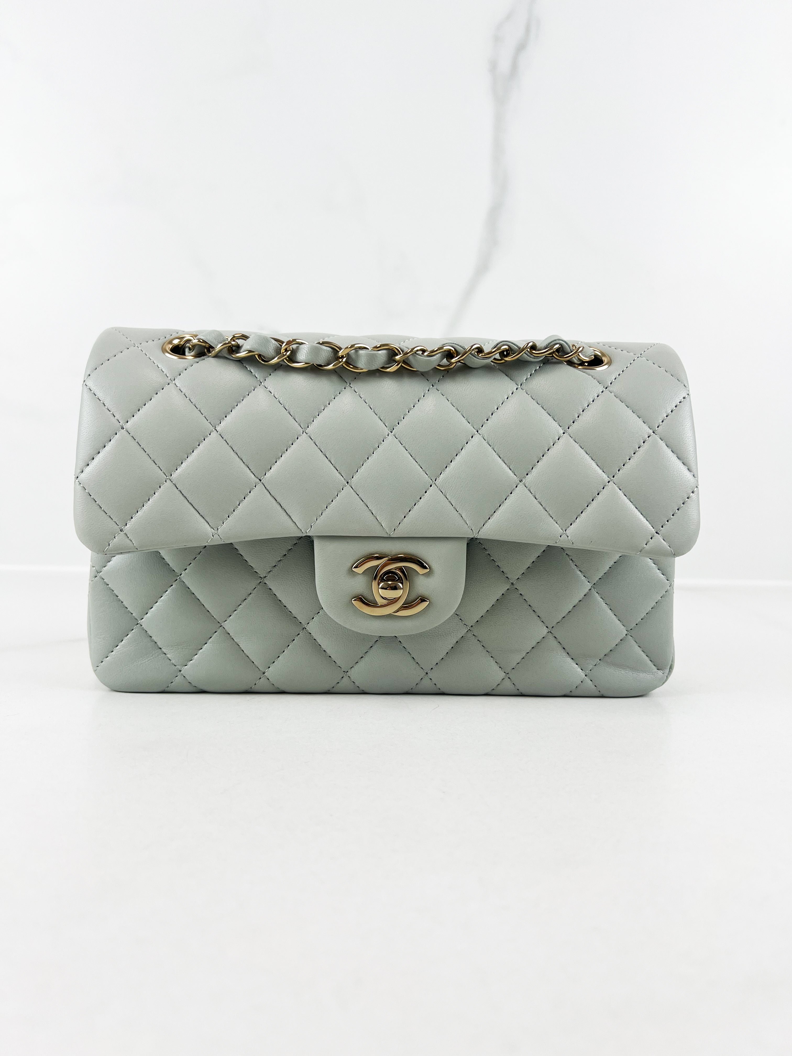 Chanel Small Classic Double Flap Lambskin Shoulder Bag