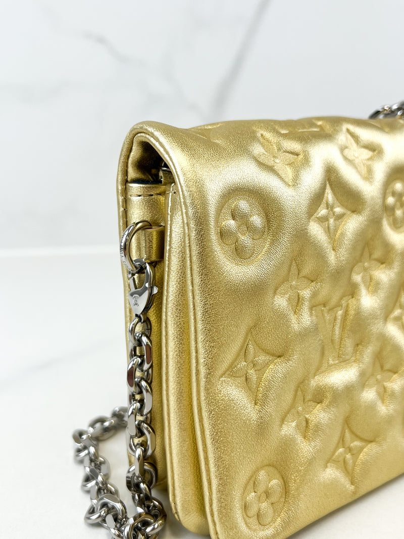 Louis Vuitton Gold Pochette Coussin