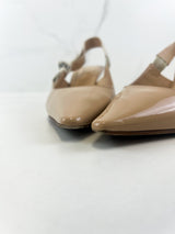 Christian Dior Nude Jadior Slingback Heel Size 39.5