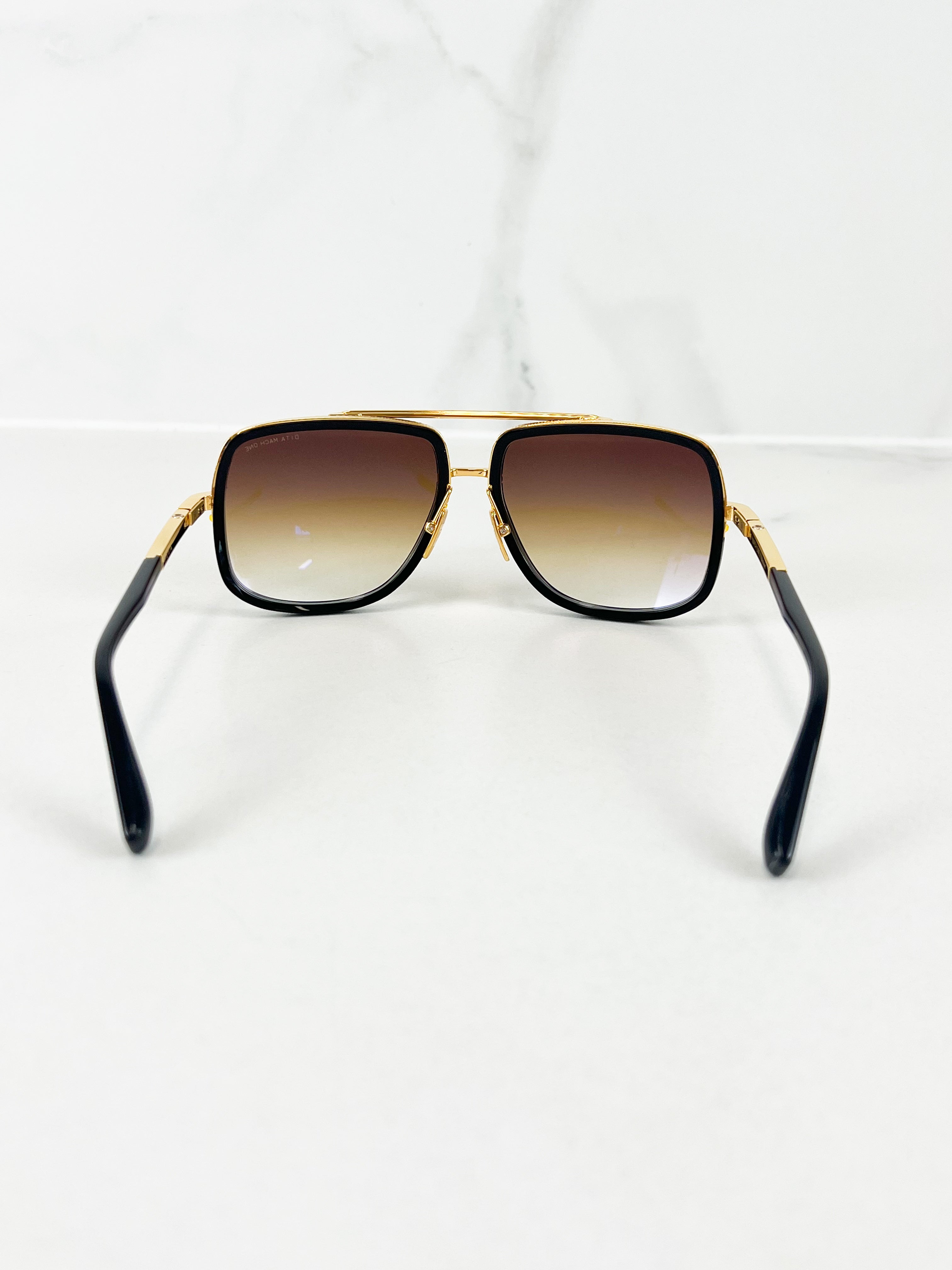 Dita Unisex Match-One In Black with Gold Frame