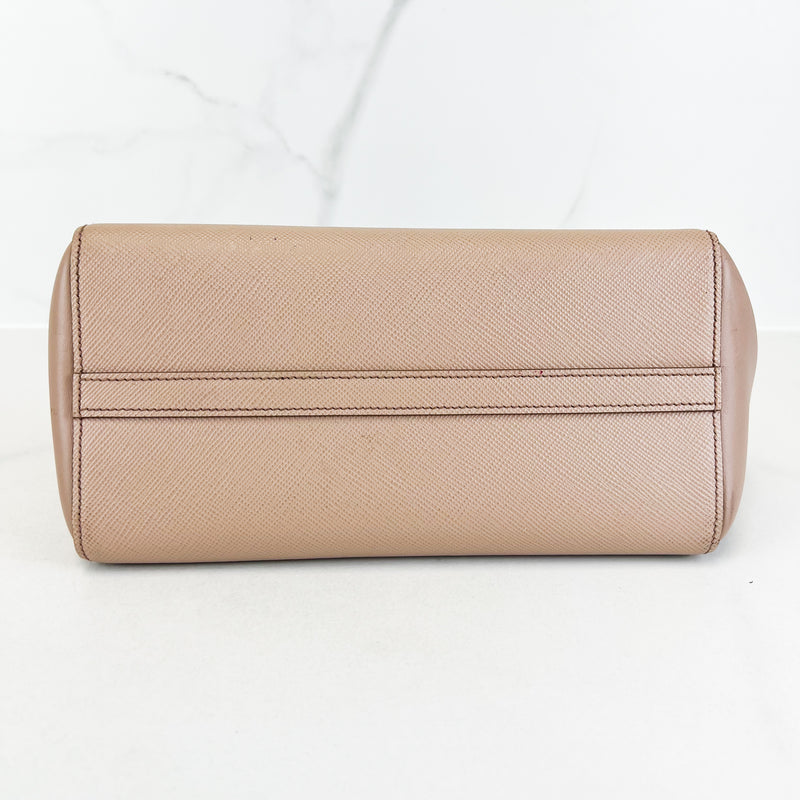 Prada Beige Milano Shoulder Tote Bag Saffiano Leather Shopluxe Consignment