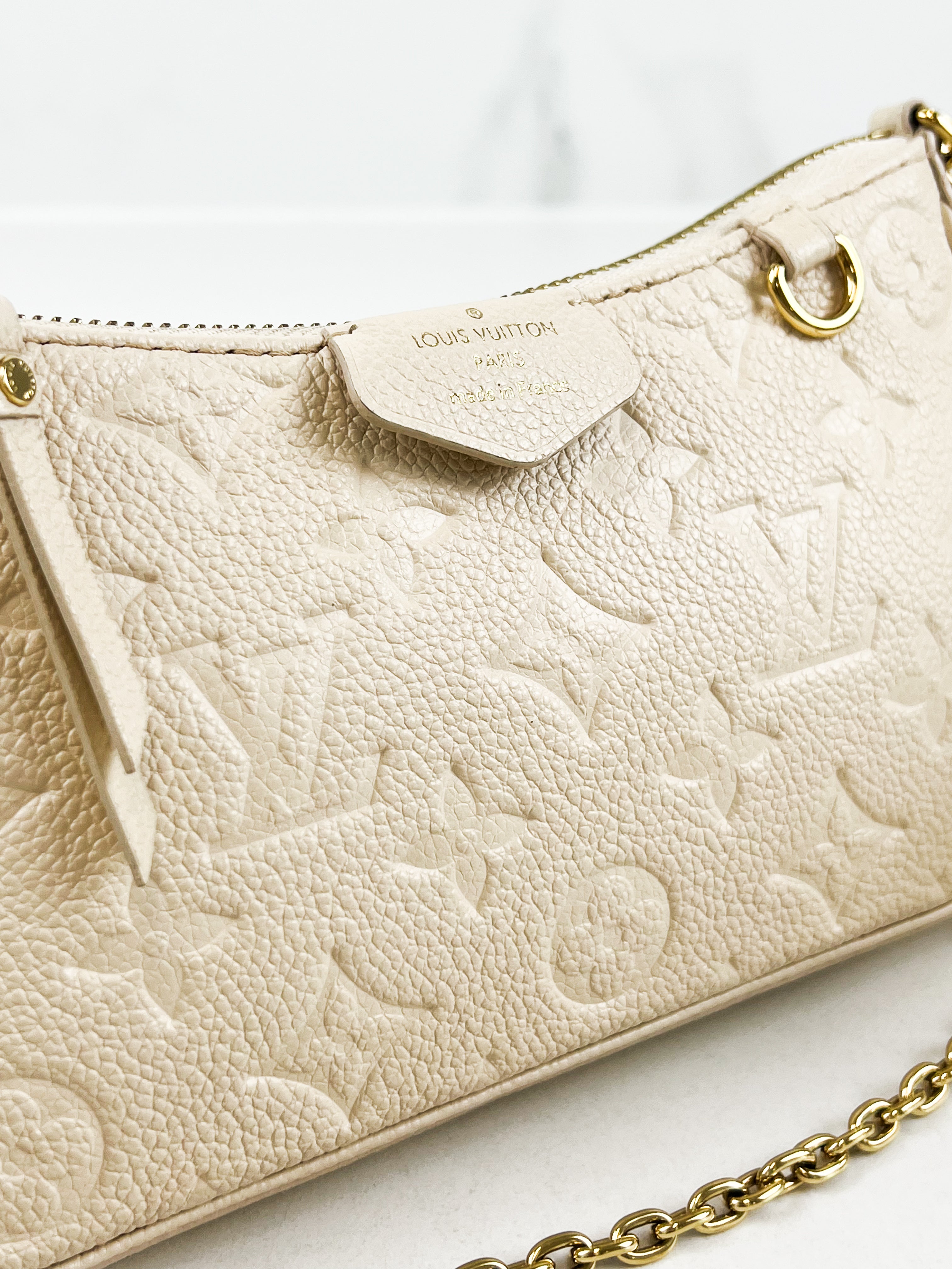 Louis Vuitton Cream Easy Pouch On Strap