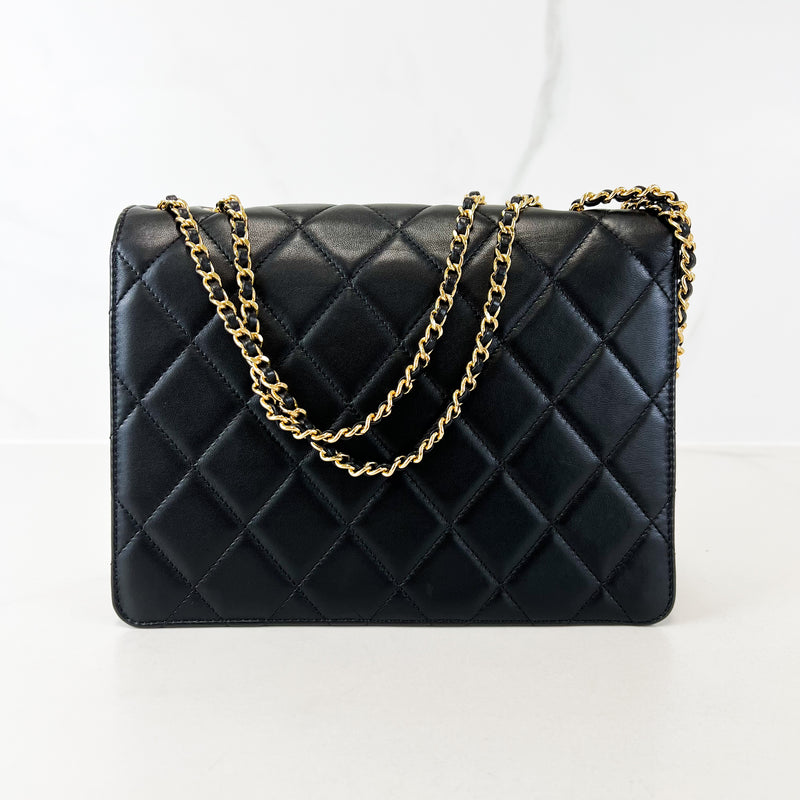 Chanel Lambskin Quilted CC Chain Crossbody/Shoulder Bag