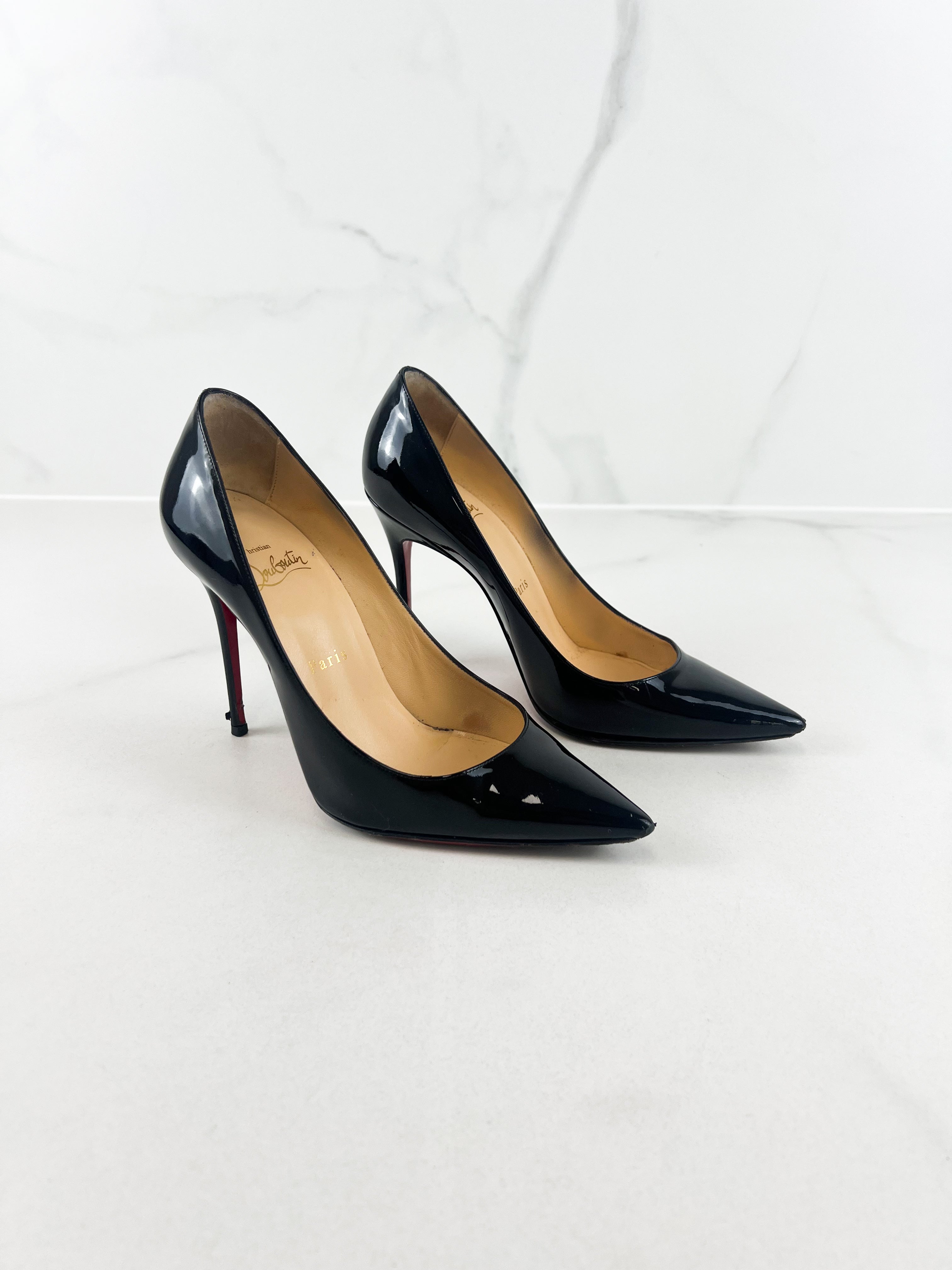 Christian Louboutin Black Decollete 100 Size 37