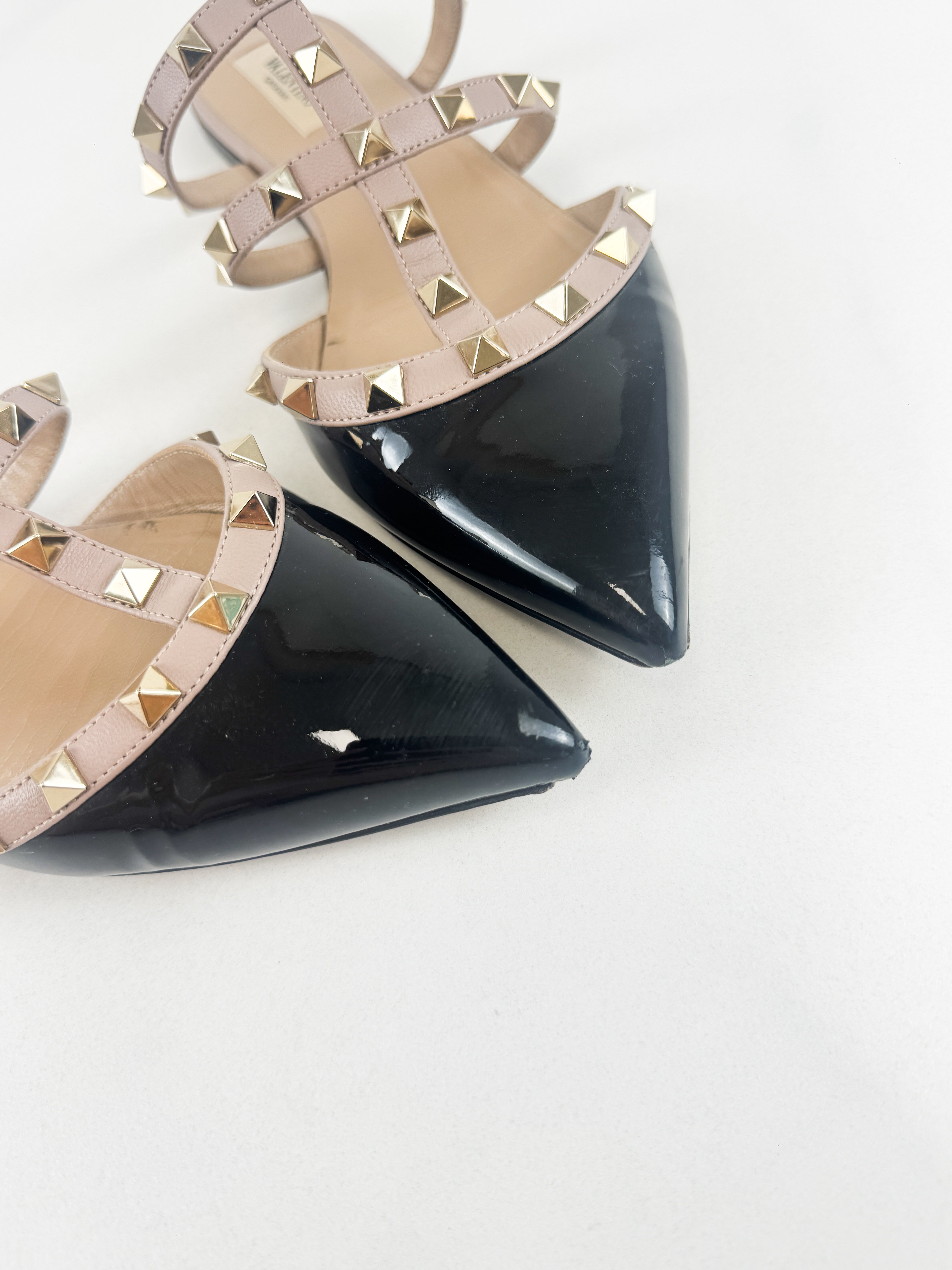 Valentino Garavani Rockstud Flat Mule Size 37