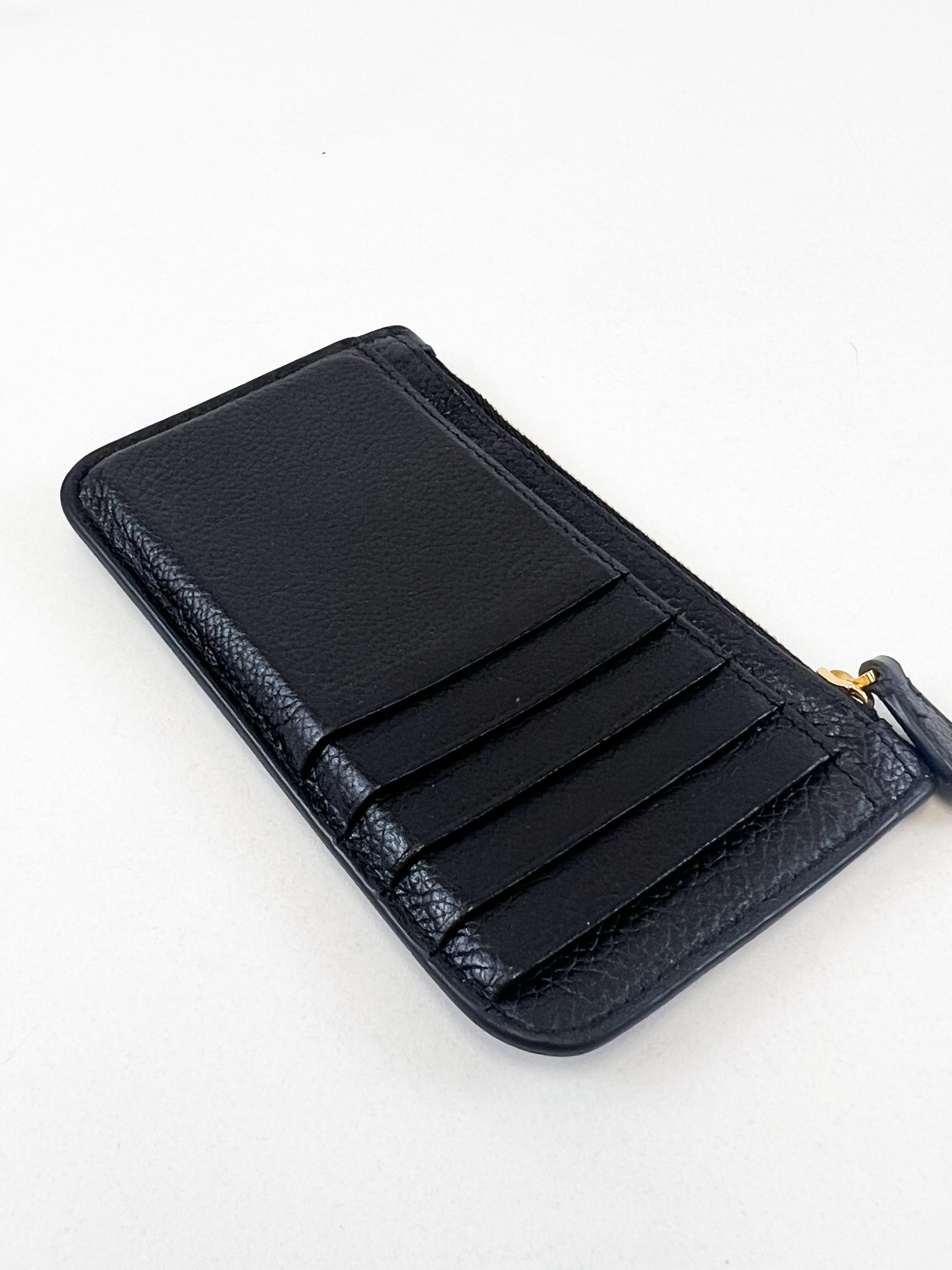 Balenciaga Black Card Case Wallet