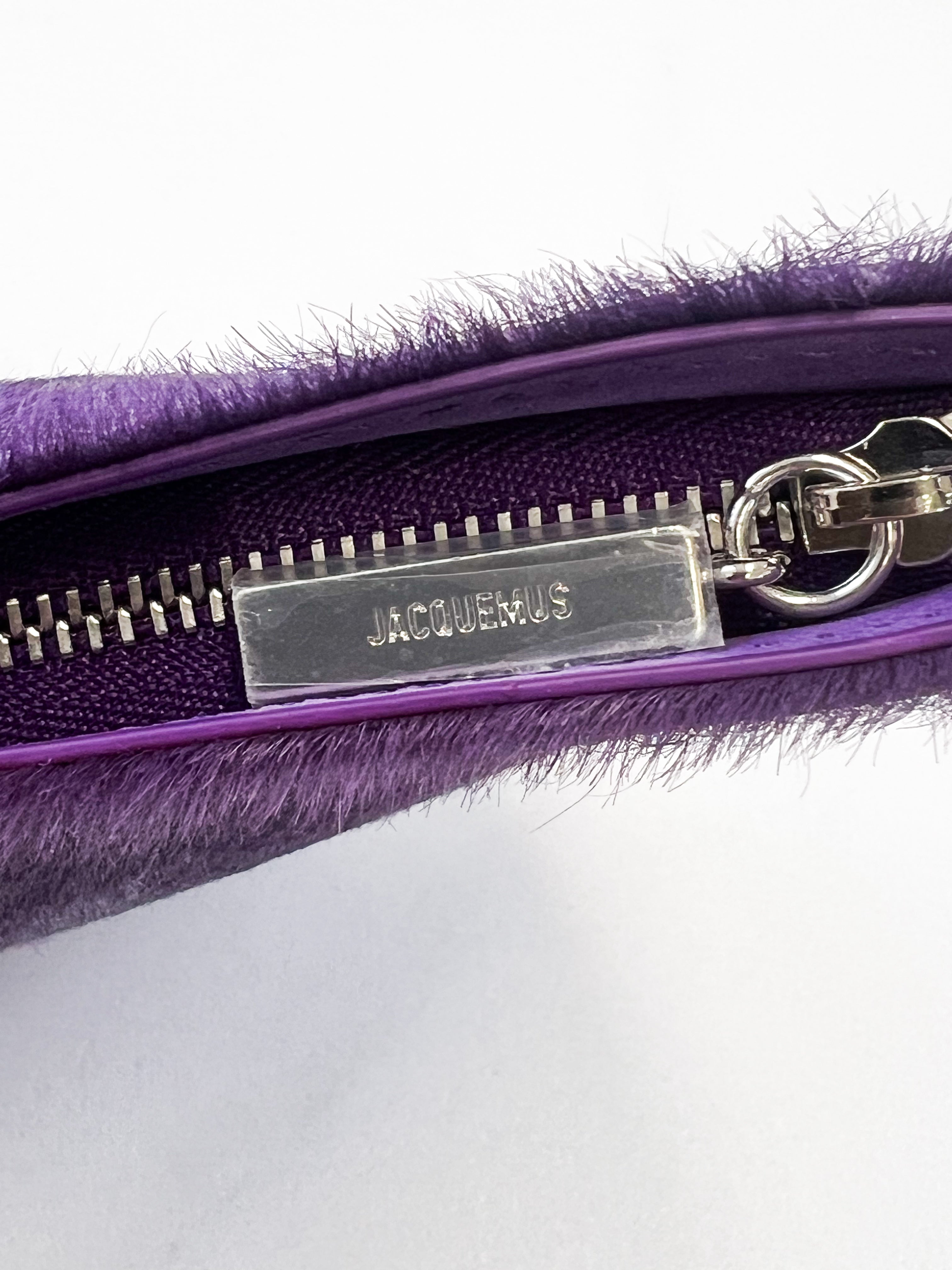 Jacquemus The Bisou Perle Shoulder Bag in Purple