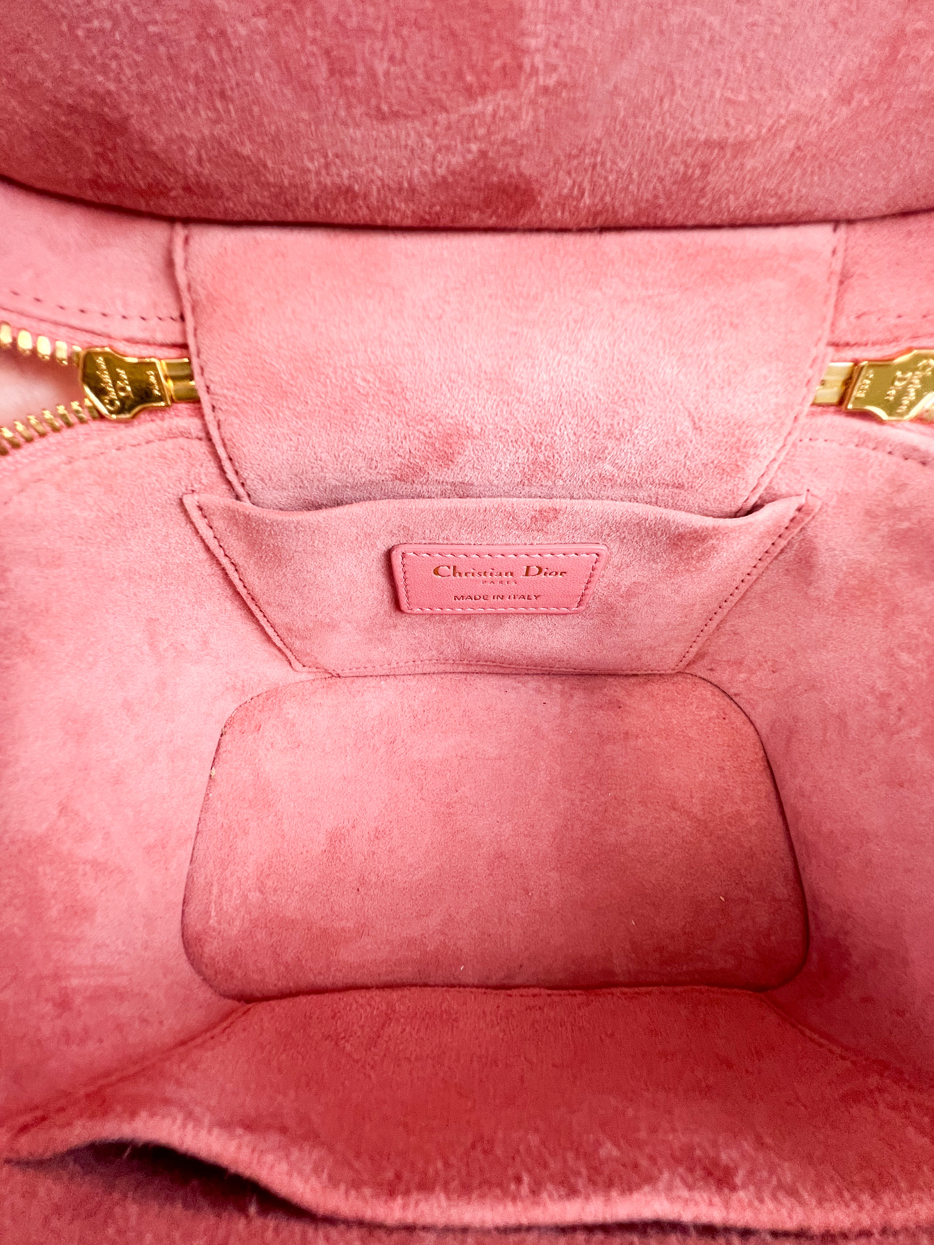 Christian Dior Travel Vanity Case in Pink Cannage Lambskin