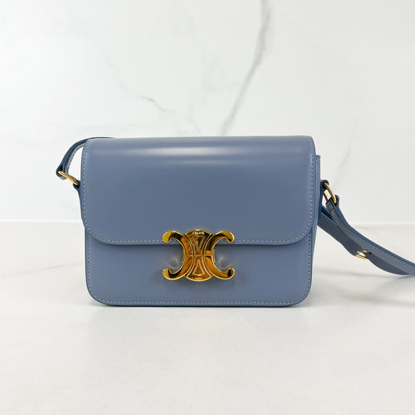 Celine Teen Triomphe Bag in Shiny Calfskin GHW