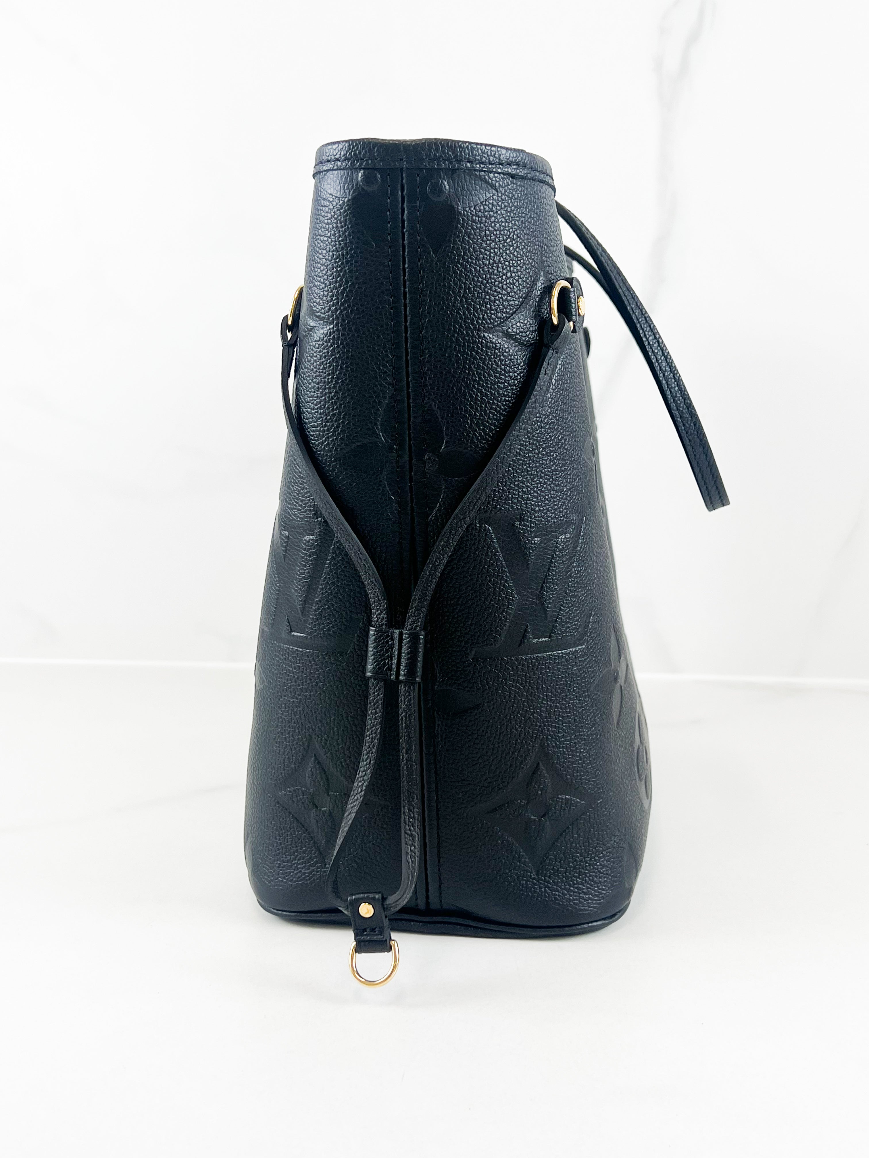 Louis Vuitton Neverfull MM in Black Monogram Empreinte Leather