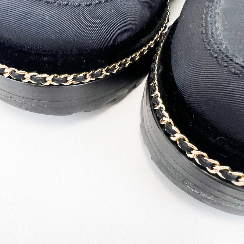 Chanel Black CC Platform Loafer Size 36