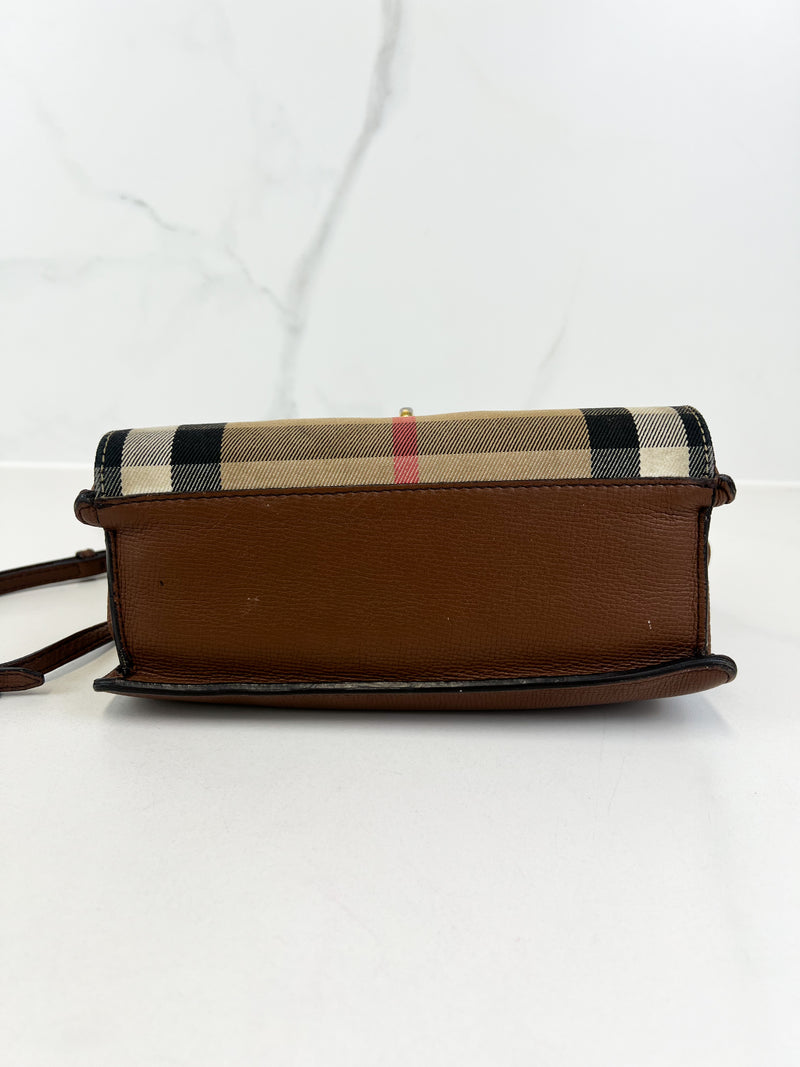 Burberry Macken Small Check Crossbody Bag