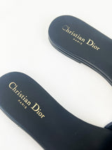 Christian Dior Navy Dway Slides Size 39.5