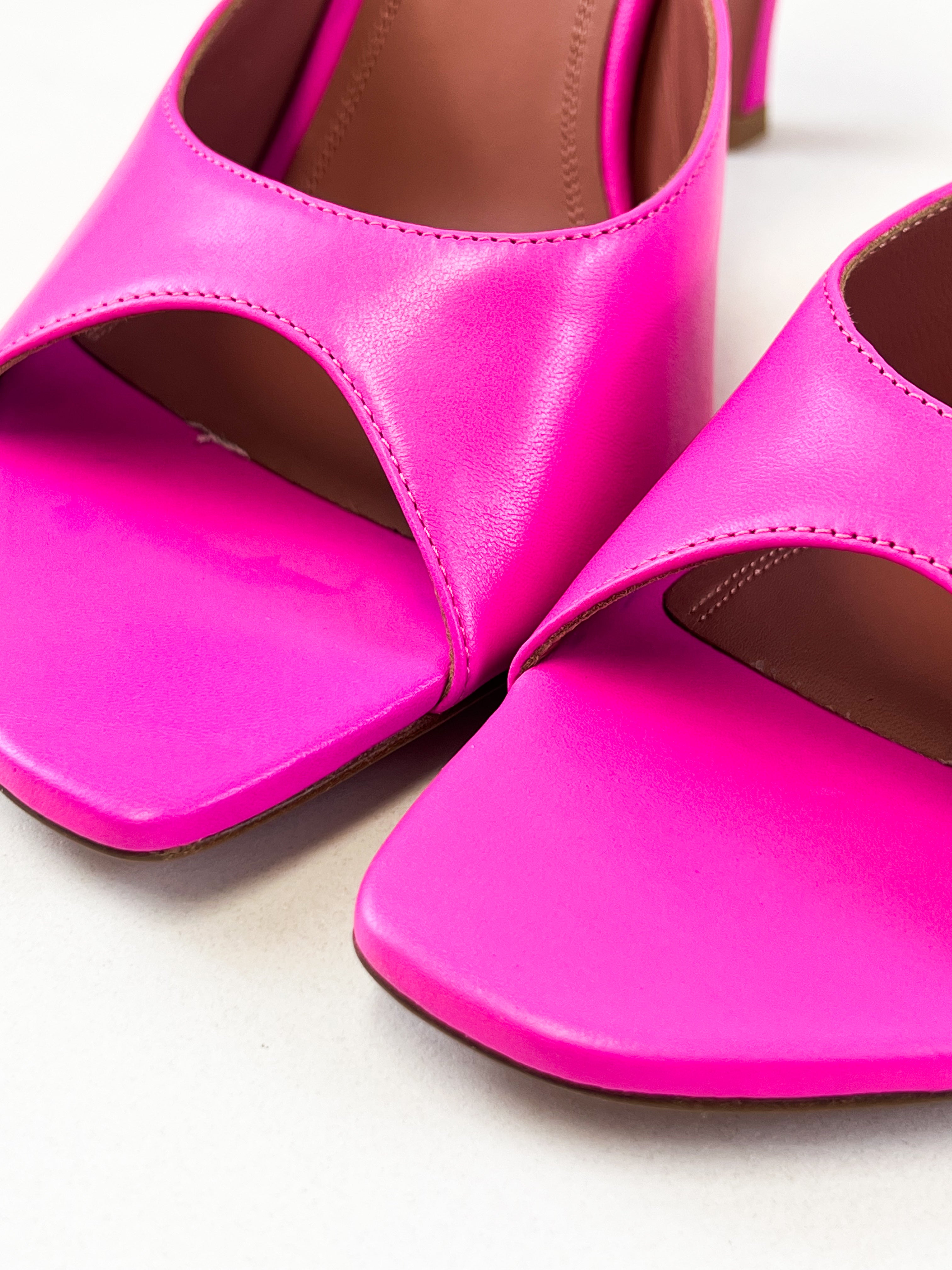 Amina Muaddi Alexa Leather Mule 105mm Size 40.5