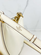 Valentino Garavani Cream Mini VLogo Moon Crossbody Bag