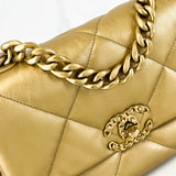 Chanel 19 Small Gold Lambskin