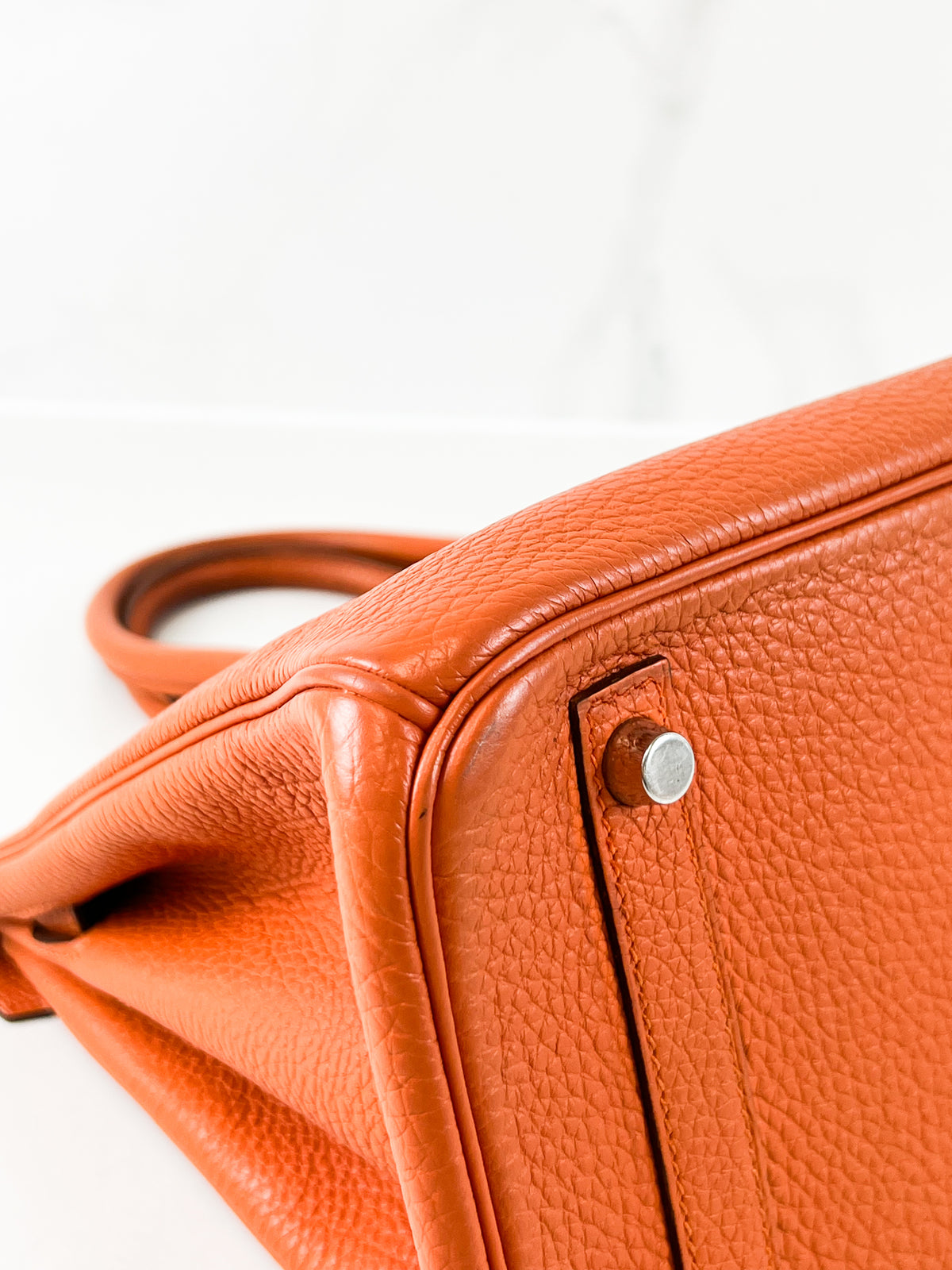 Hermes Togo Orange Birkin 30 with PHW
