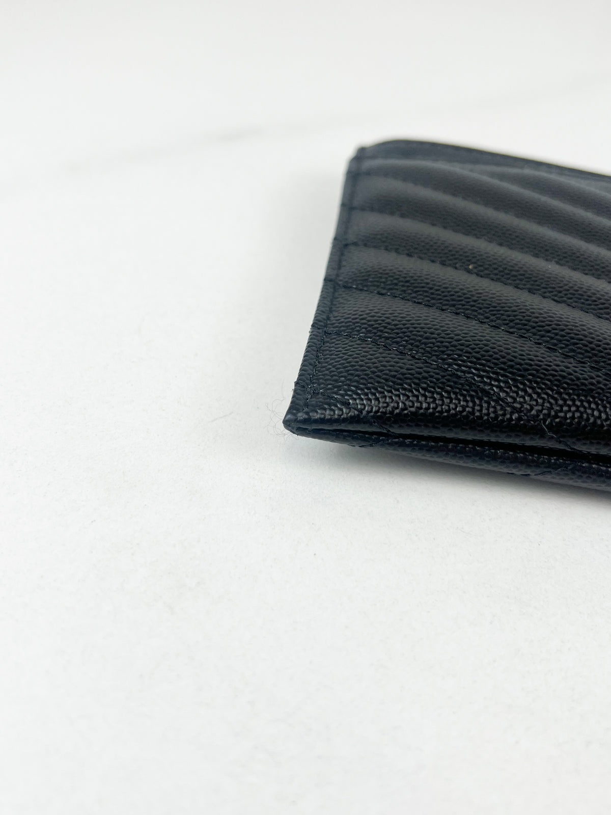 Saint Laurent Cassandre Metelasse Pouch in Grain De Poudre Leather with SHW