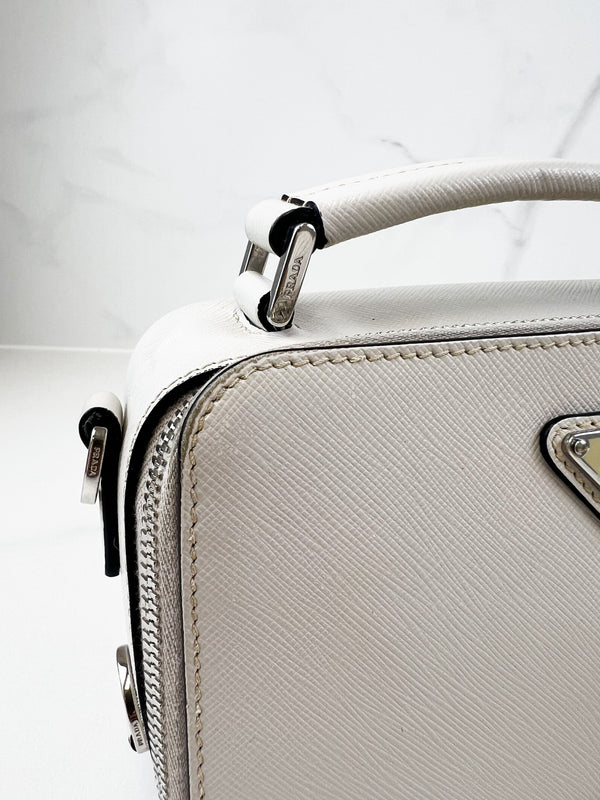Prada Small Brique Saffiano Leather Bag
