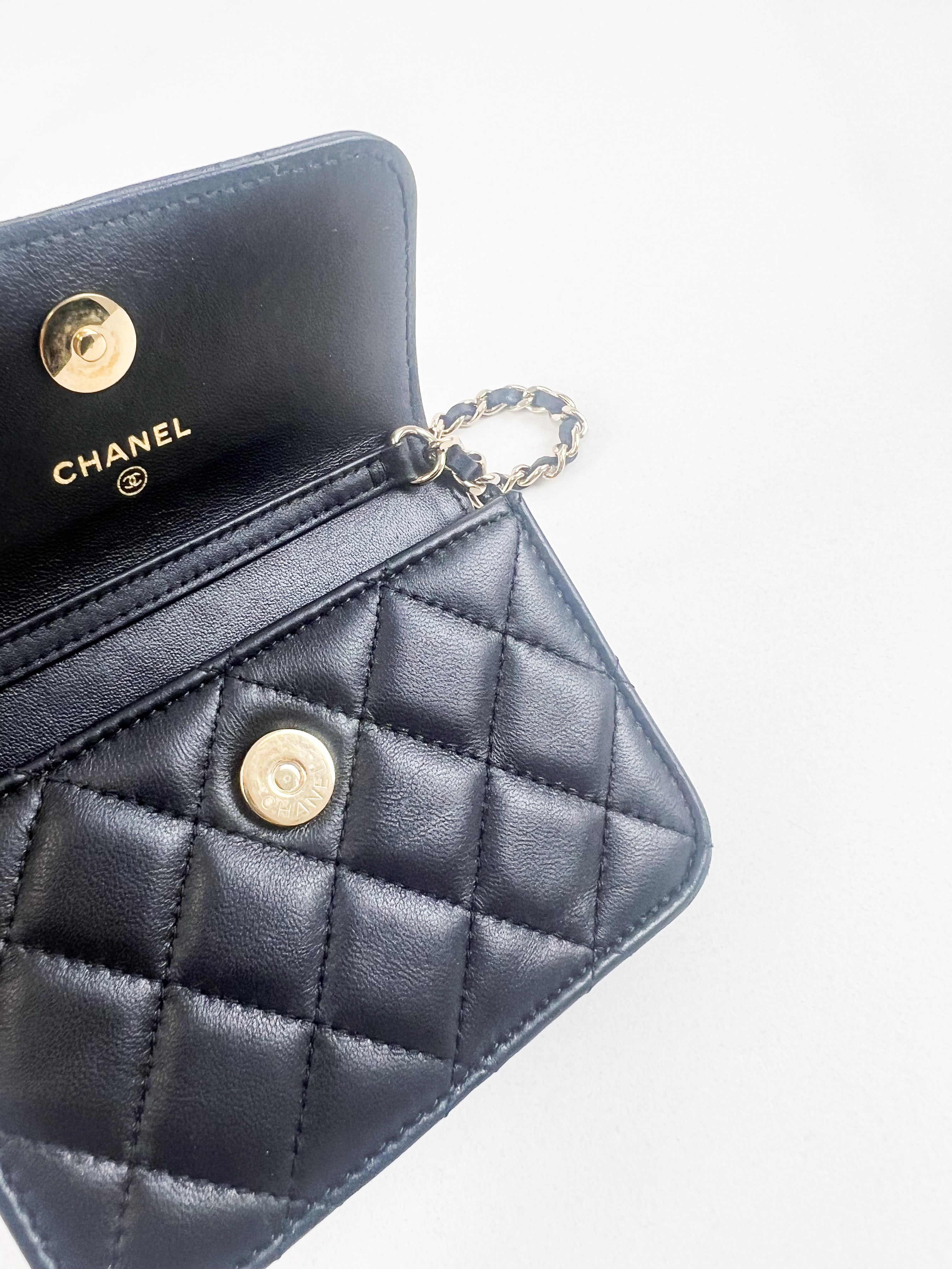 Chanel 19 Flap Coin Purse with Chain
