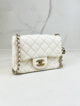 Chanel Mini Square Lambskin Shoulder Bag
