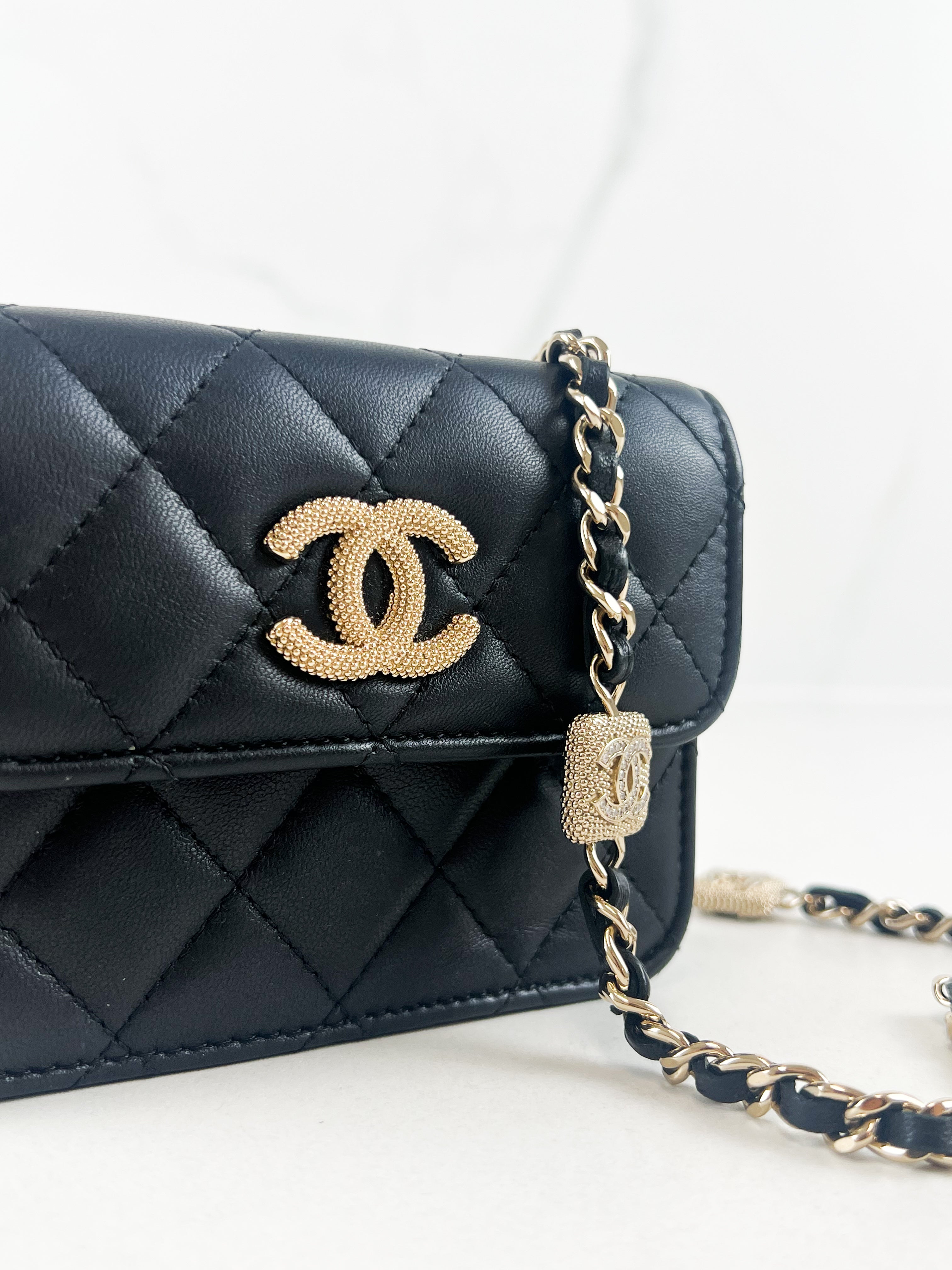 Chanel 19 Flap Coin Purse with Chain