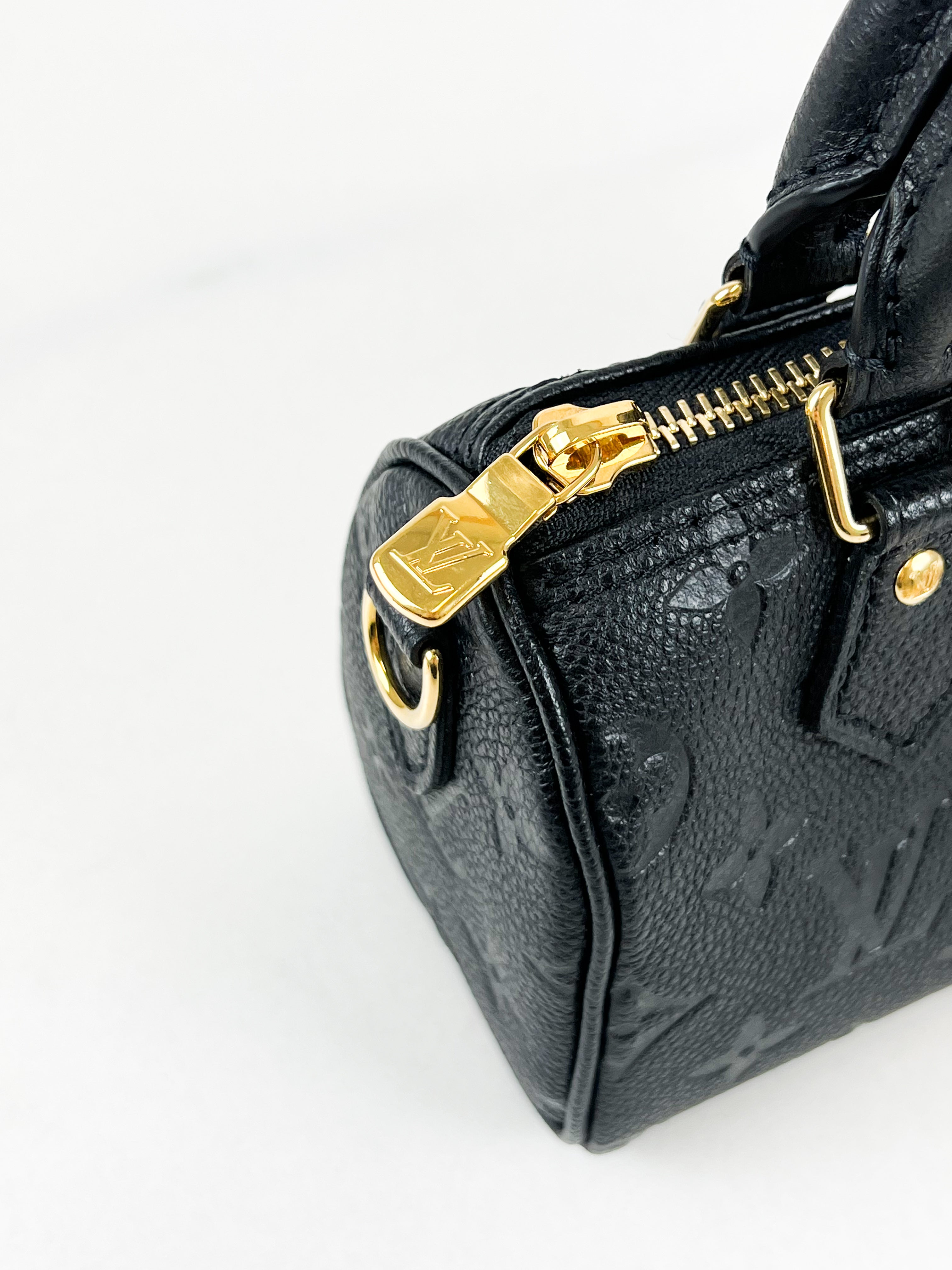 Louis Vuitton Nano Speedy in Monogram Empreinte Leather