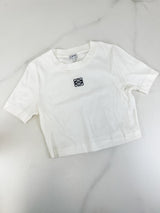 Loewe White Logo Cropped Top Size Small
