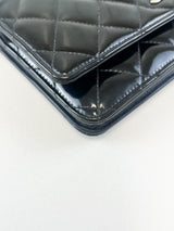 Chanel Patent Black CC WOC with SHW