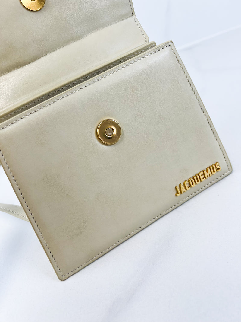 Jacquemus Ivory Le Chiquito Leather Crossbody